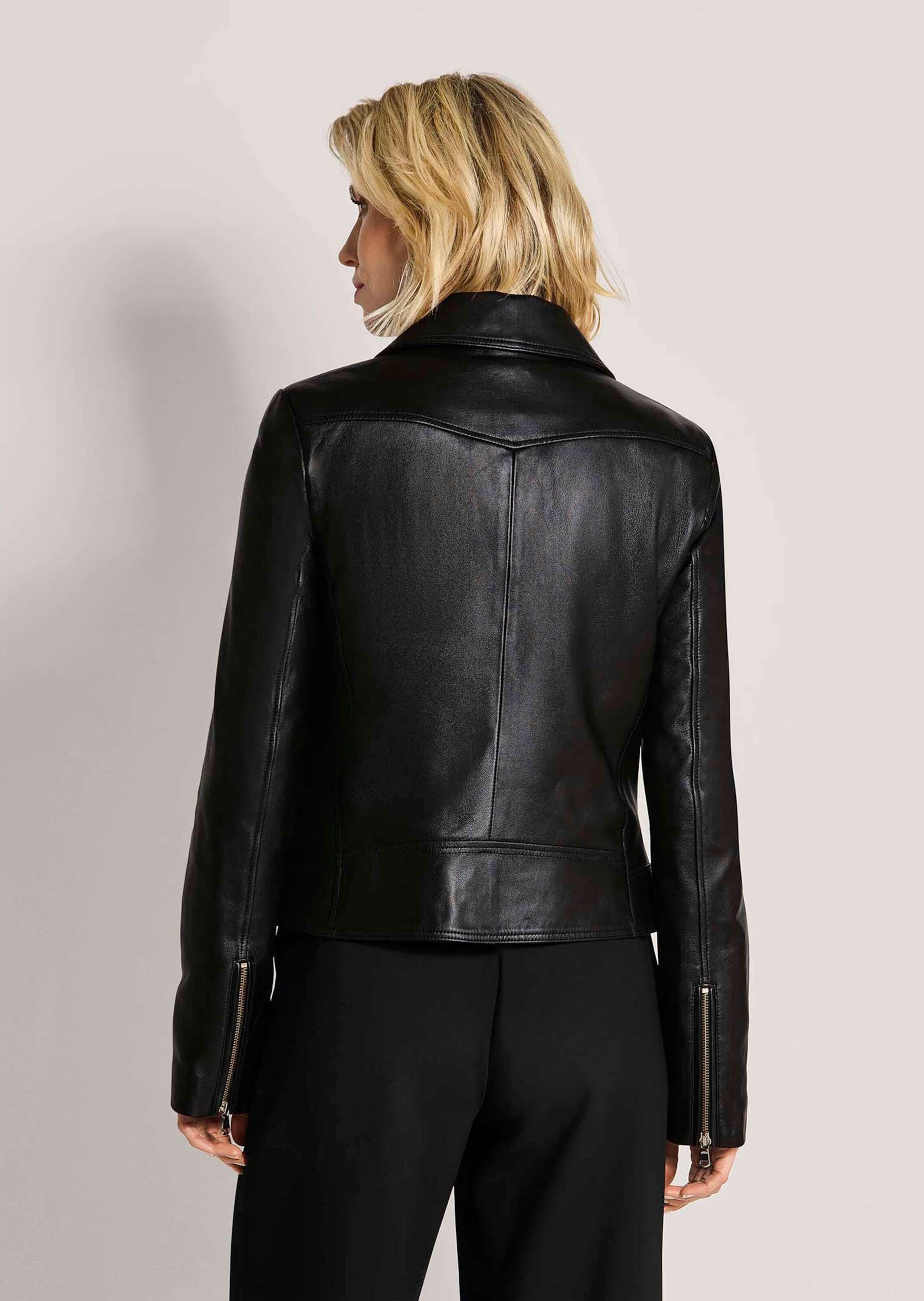 MADELEINE Lederjacke »Lederjacke Bikerjacke aus Lammnappaleder«