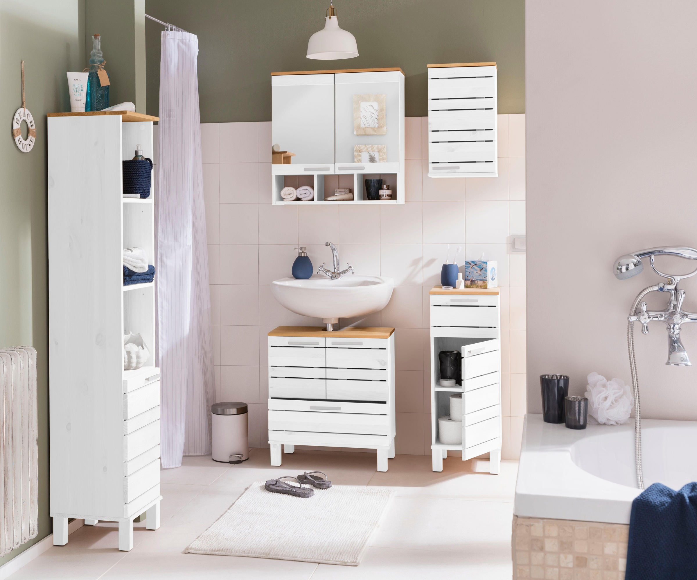 Home affaire Unterschrank "JOSIE", Breite 30,5 cm, aus Massivholz, verstell günstig online kaufen
