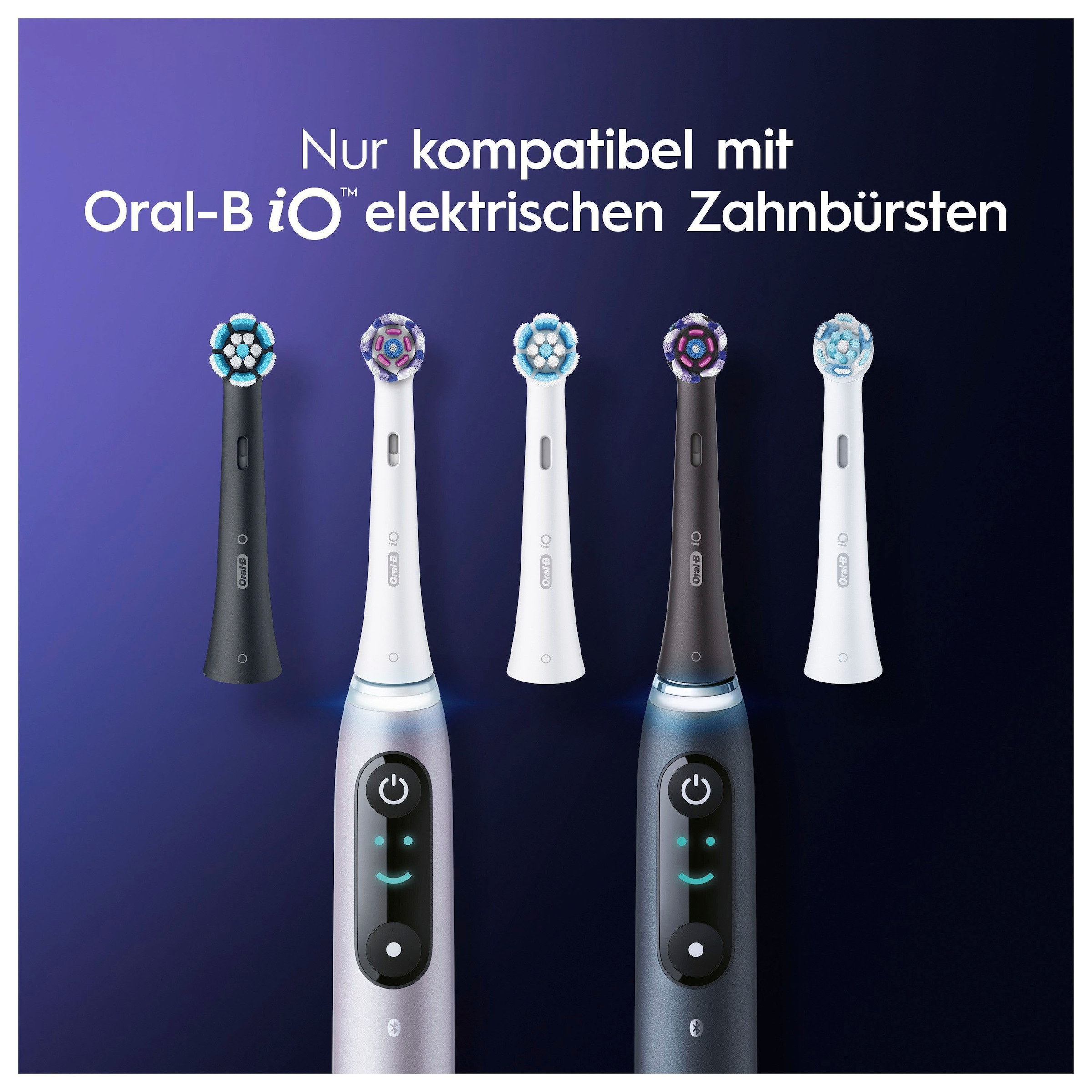 Oral-B Aufsteckbürsten »iO Strahlendes Weiss«, iO Technologie
