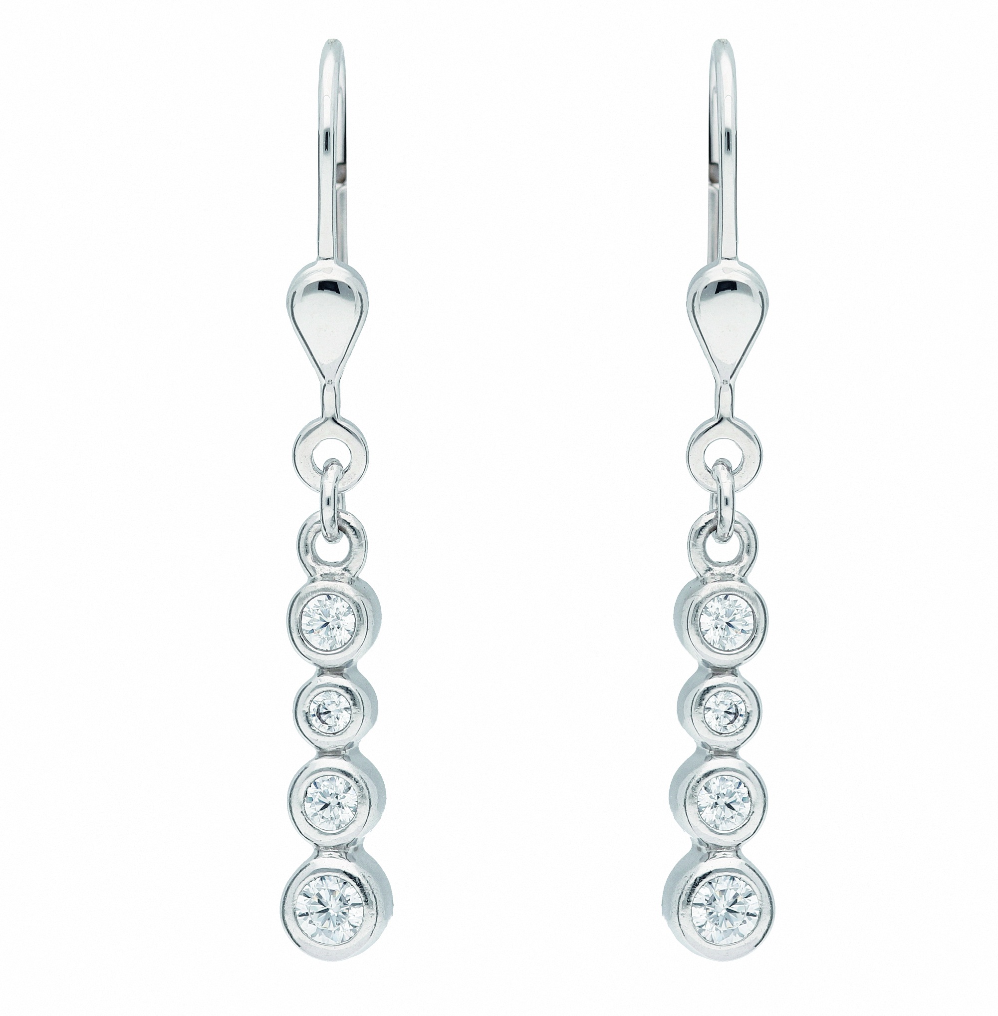 Adelia's 925 Sterling Silver Women's Earrings with Zirconia Silver