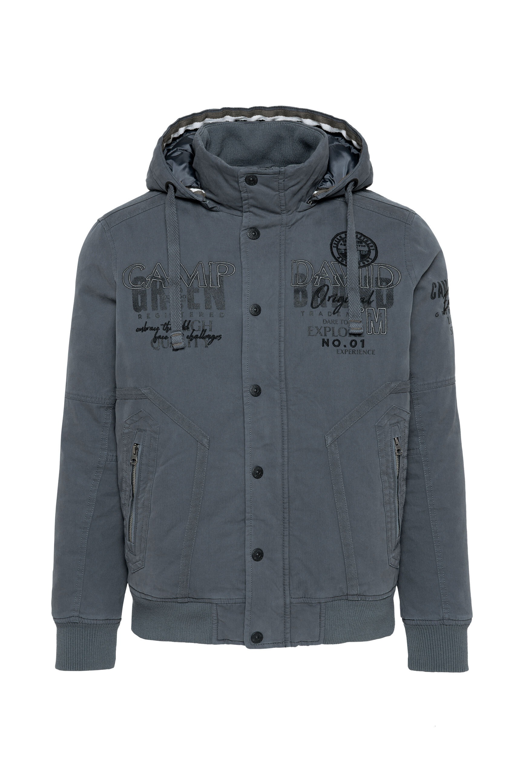 CAMP DAVID Winterjacke mit Kapuze mit Stehkragen & Kapuze