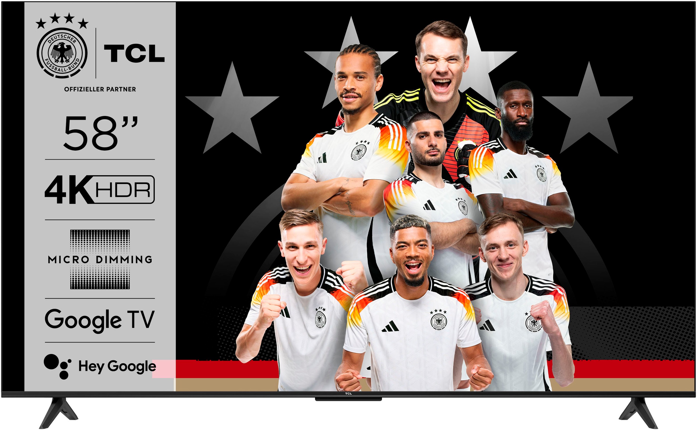 TCL LED-Fernseher »58V6BX1«, 4K Ultra HD, Google TV-Smart-TV
