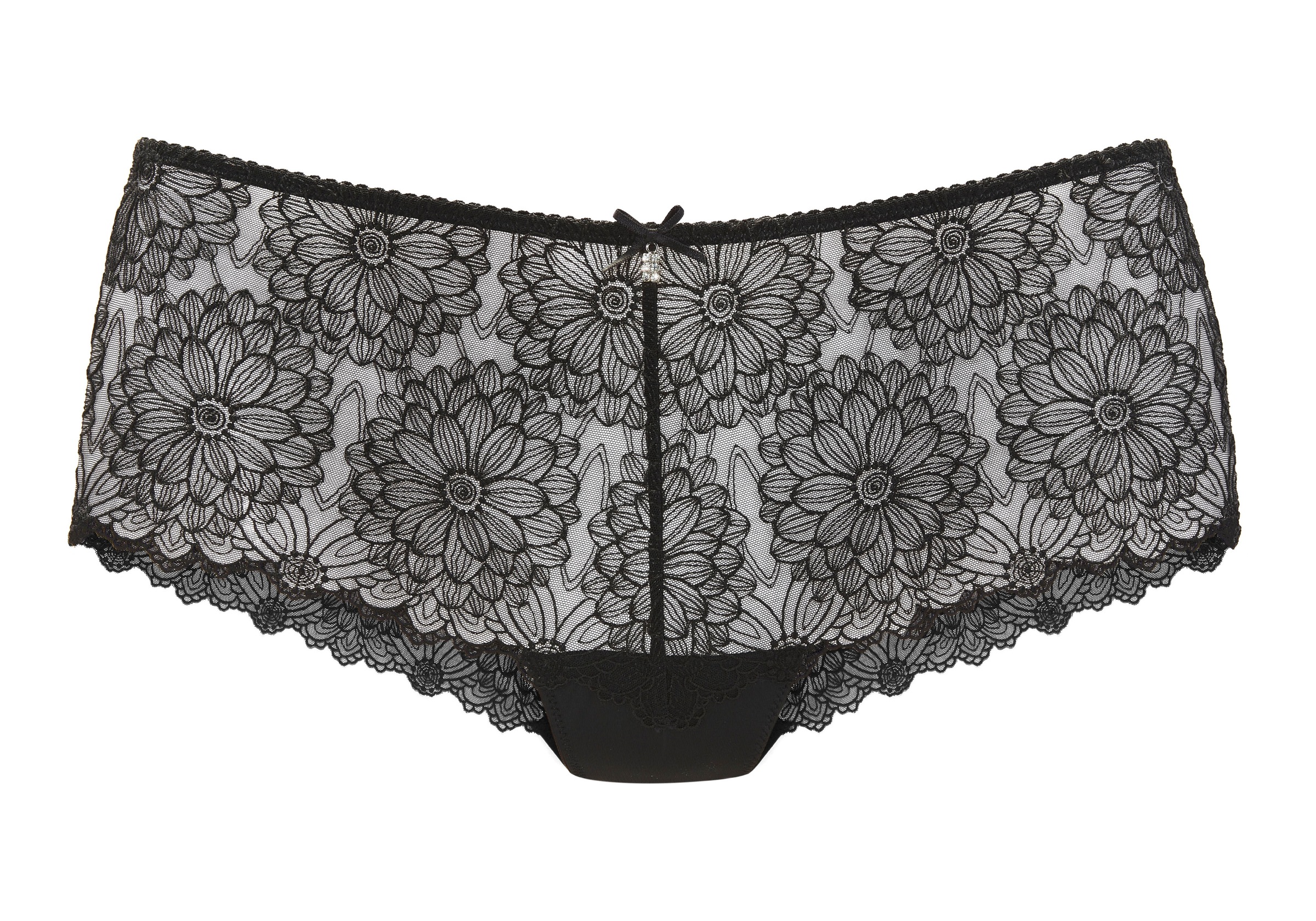 LASCANA Stringpanty, aus hochwertiger Jacquardspitze in blumiger Optik, sex günstig online kaufen