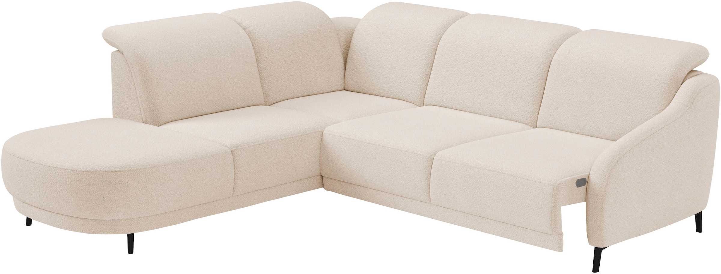 sit&more Ecksofa »Blues L-Form«, wahlweise mit Klapptisch und USB