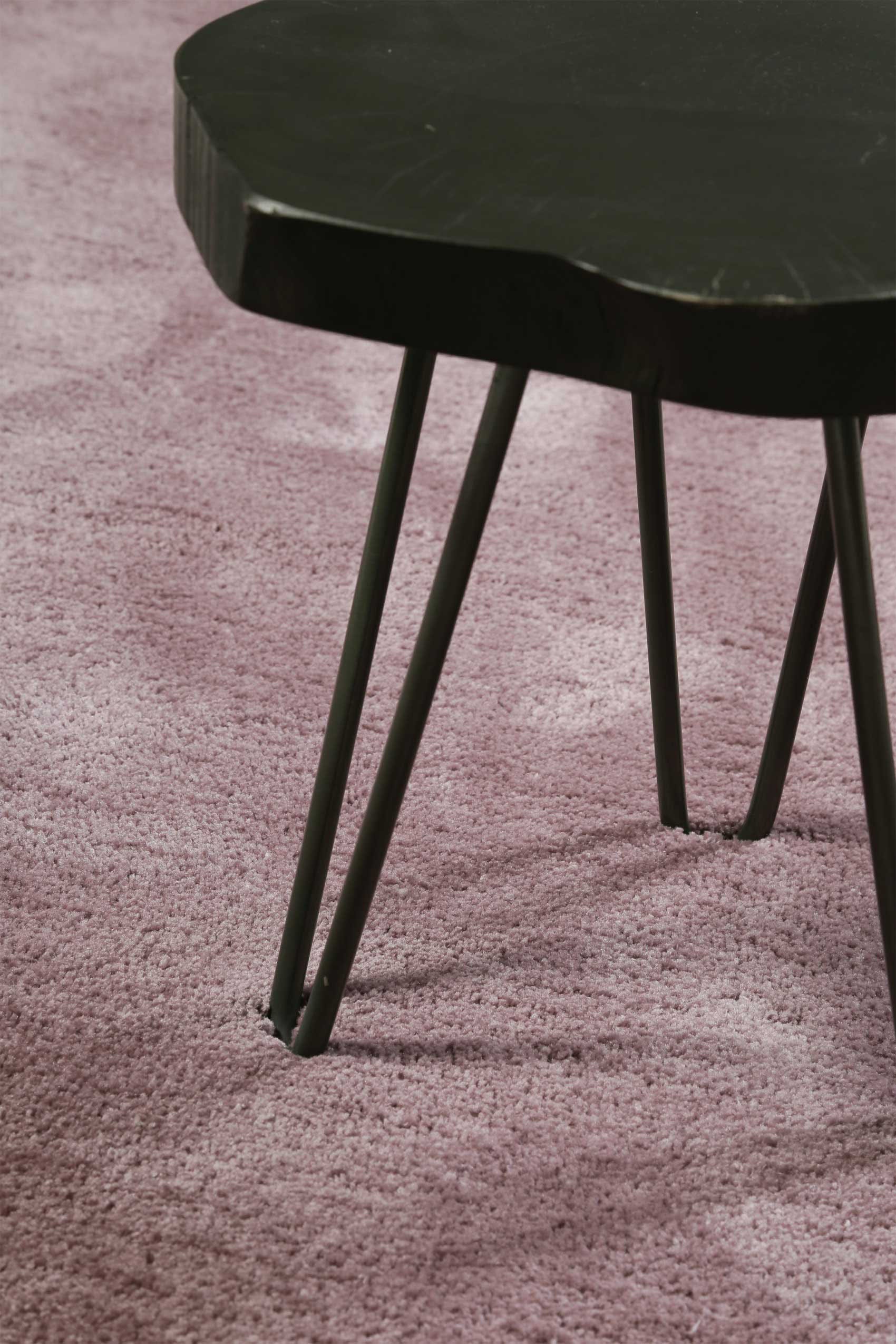 Hochflor-Teppich ESPRIT "Relaxx ESP-4150", flieder, altrosè, H:25mm Ø:120cm, Kunstfaser, Teppiche, Wohnzimmer, sehr große Farbauswahl, weicher dichter Hochflor 2