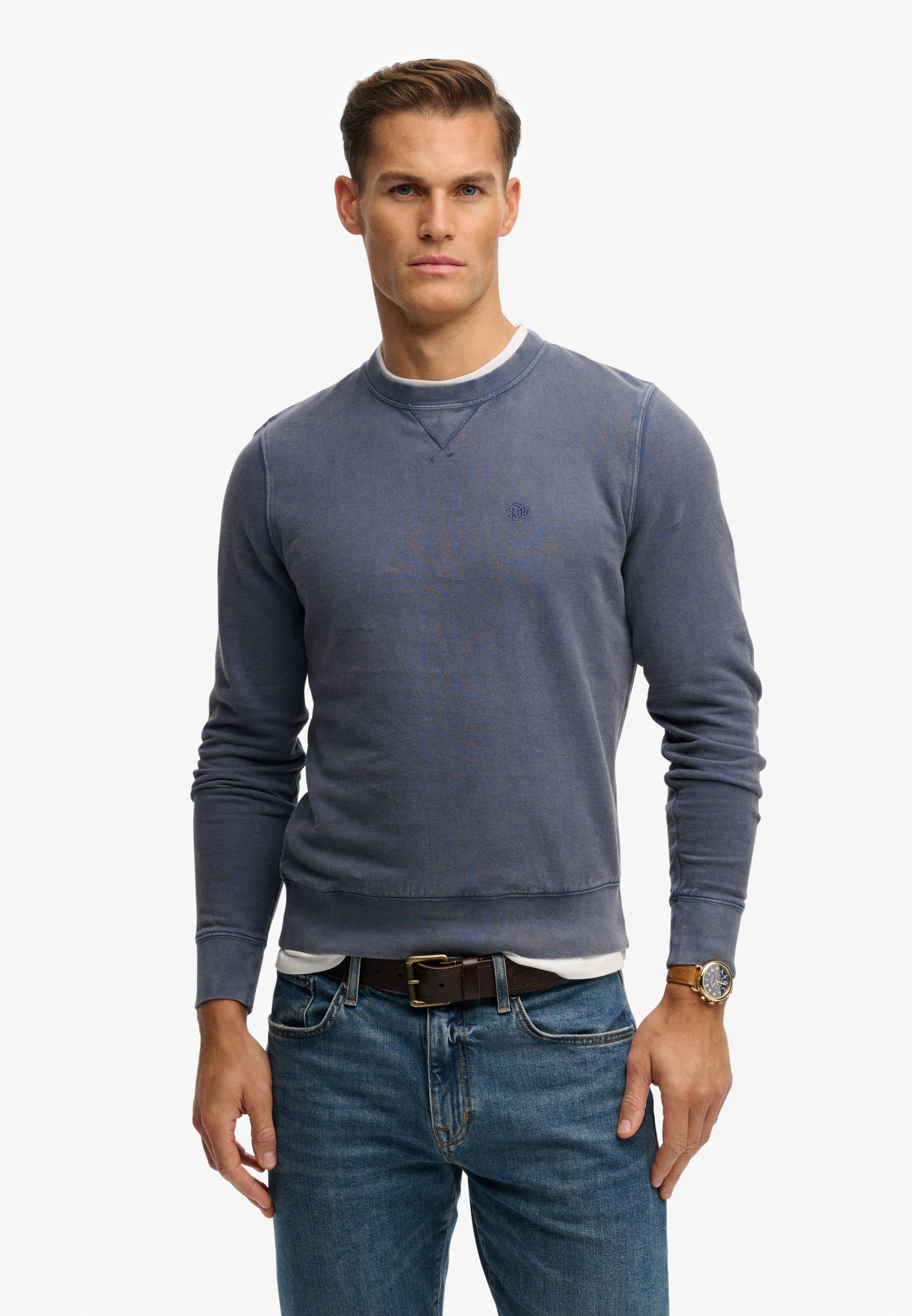 Superdry Sweatshirt "Classic Essential Sweatshirt", Mit Rundhalsausschnitt, Aus Baumwolle, Relaxed Fit, Normaler Schnitt