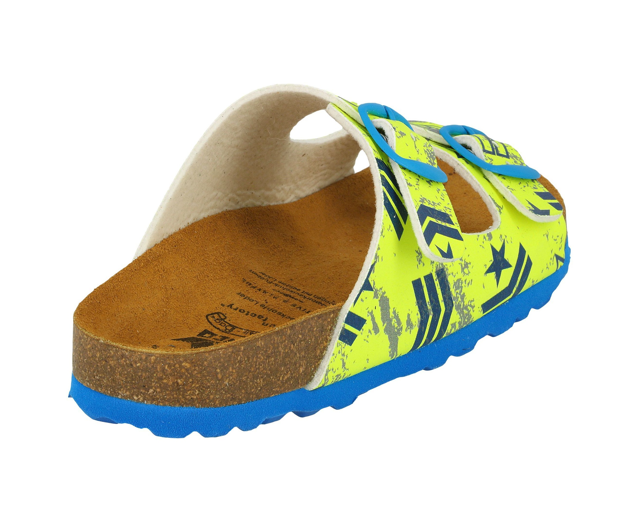 Pantolette LICO "Pantolette Bioline Top", Mädchen, Gr. 33, gelb, Synthetik, Schuhe Pantolette 3
