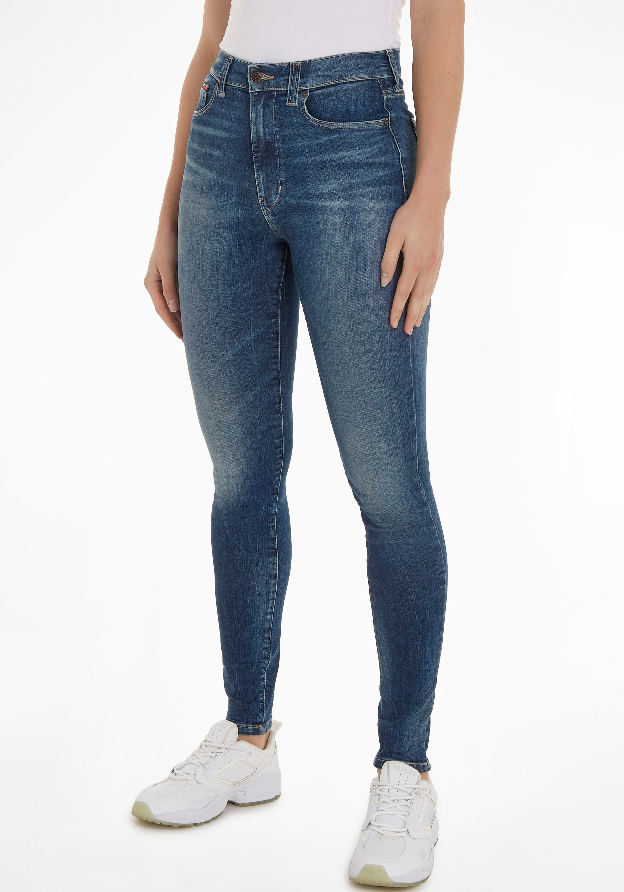 Tommy Jeans Skinny-fit-Jeans »Jeans SYLVIA SSKN CG4«, und kaufen für Labelflags | Logobadge HR mit BAUR