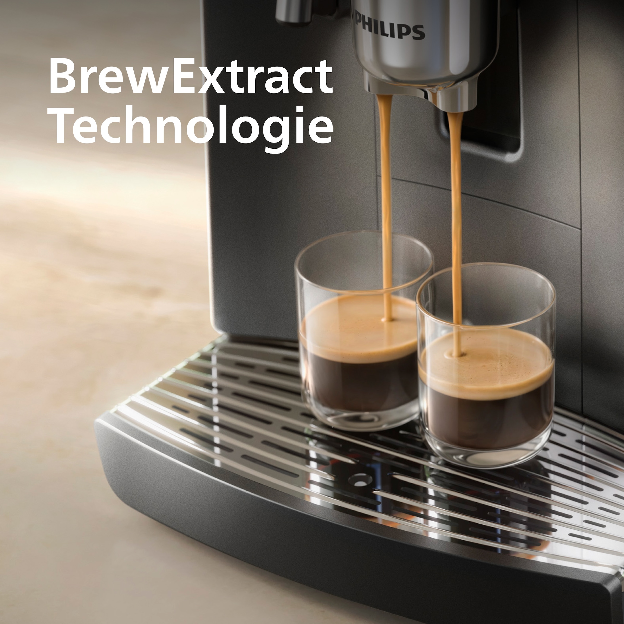 Philips Kaffeevollautomat »EP8757/12 8000 Series Café Aromis, 50 Getränke (heiß oder eisgekühlt)« LatteGo Pro-Milchsystem, BrewExtract Technologie, appfähig, Schwarz