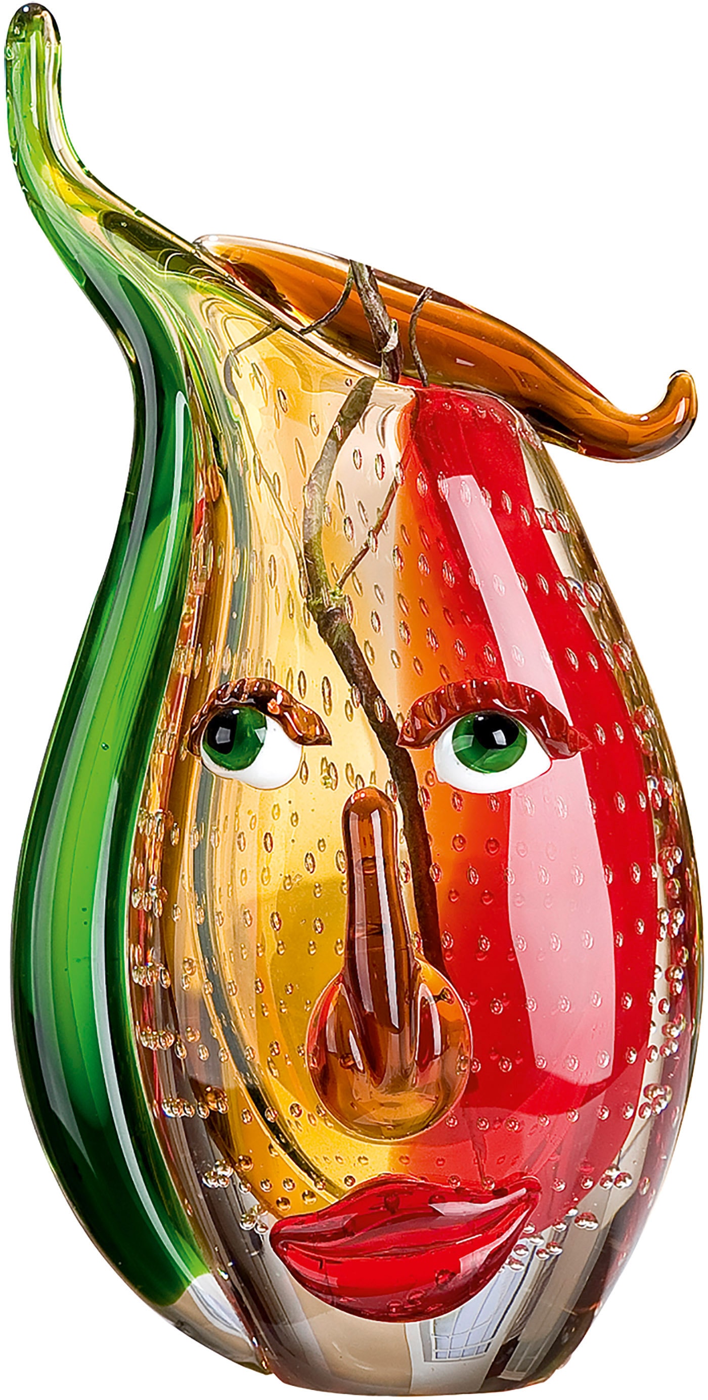 GILDE GLAS art Tischvase "Musetto" aus Glas