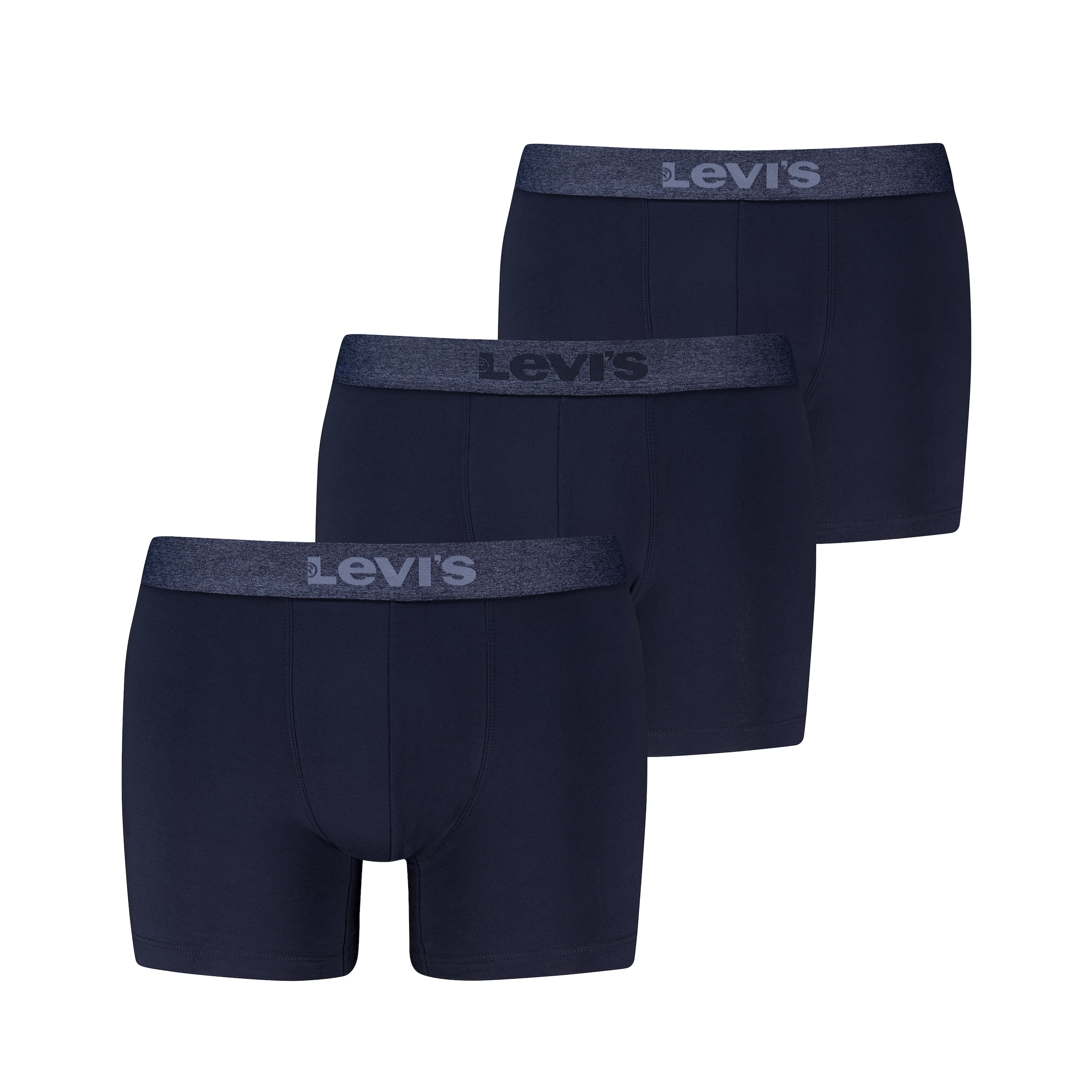 Levis Boxer "LEVIS MEN MEL WB BOXER BRIEF" ohne Eingriff, tonaler Logobund, elastisch, Cotton-Mix