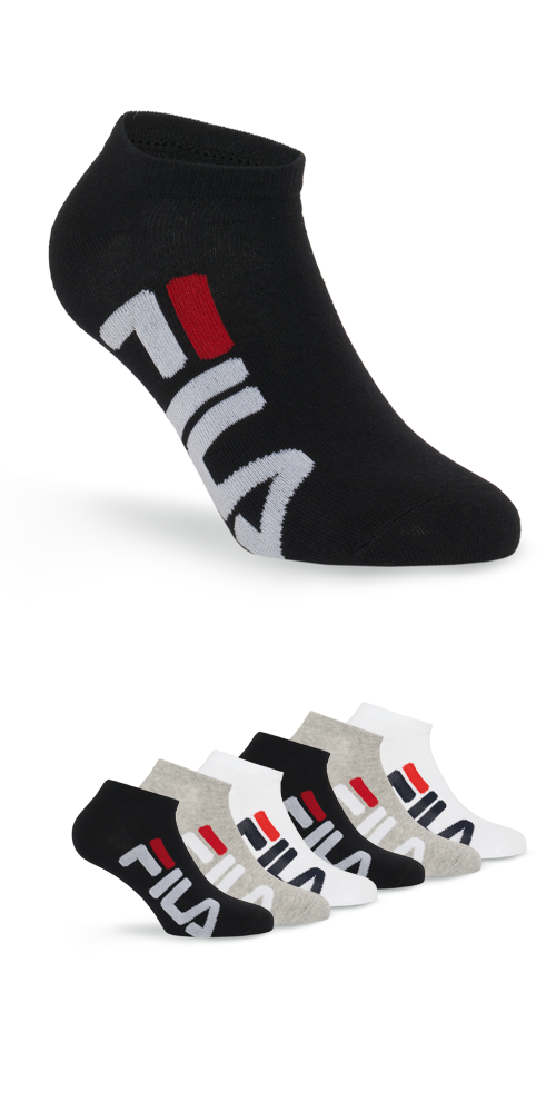 Fila Sneakersocken, (6 Paar), großer Markenschriftzug seitlich günstig online kaufen