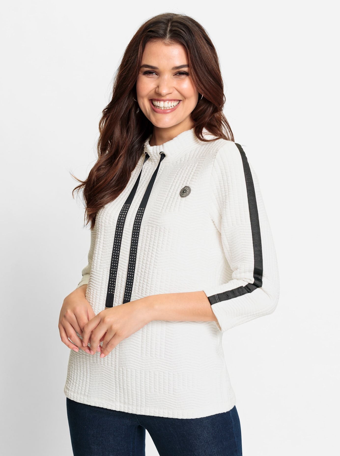Inspirationen 3/4-Arm-Shirt »Shirt«, (1 tlg.)