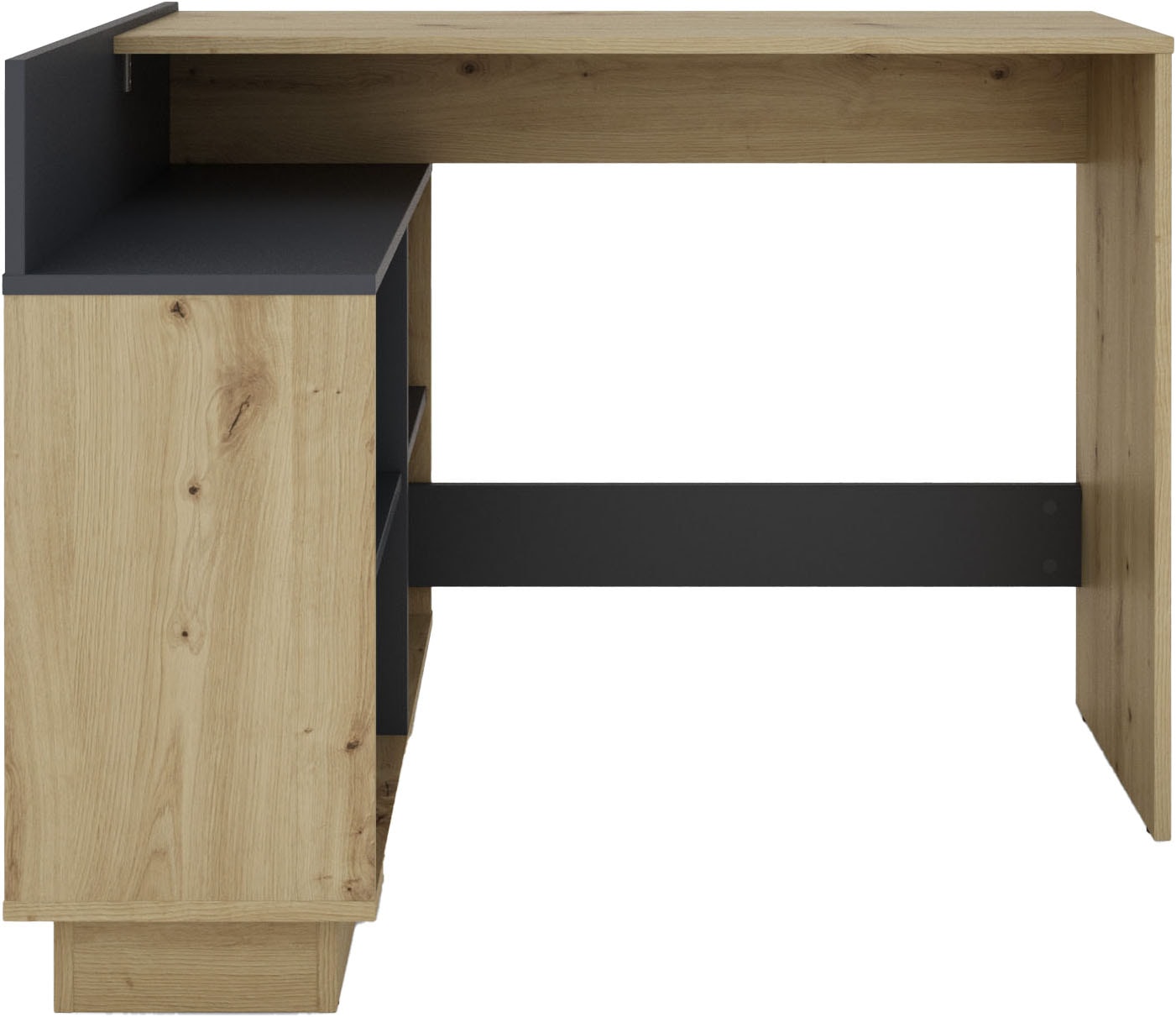 byLIVING Eckschreibtisch »Bern«, platzsparender Schreibtisch, rechts und links montierbar, 112x80cm.