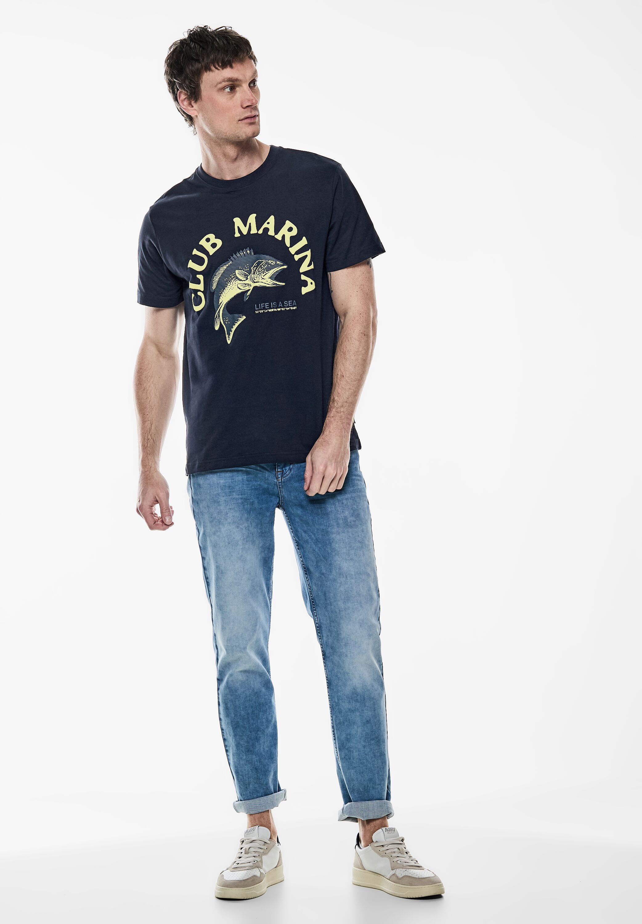 Thumbnail - STREET ONE MEN T-Shirt, aus reiner Baumwolle