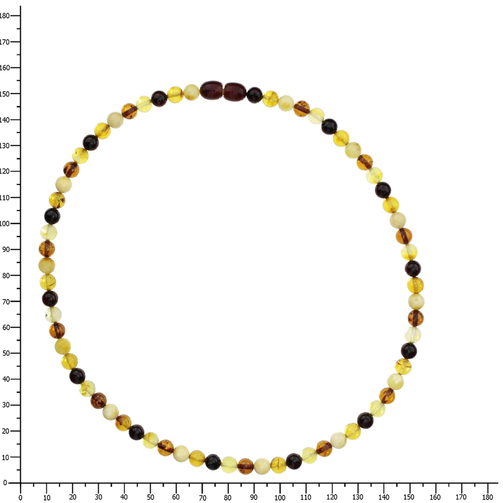 Ostsee-Schmuck Collier Ambre Multicolore 45 2