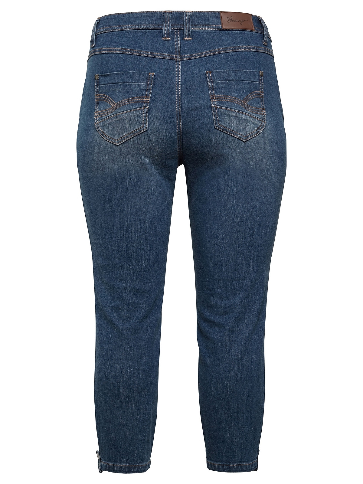 Sheego Stretch-Jeans »Große bestellen für | Destroyed-Effekten mit BAUR Größen«, 7/8-Länge in