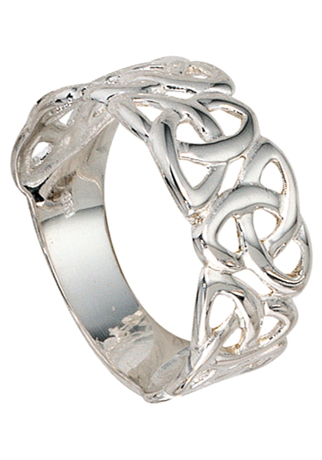 JOBO Silberring »Ring breit« 925 Silber rhodiniert
