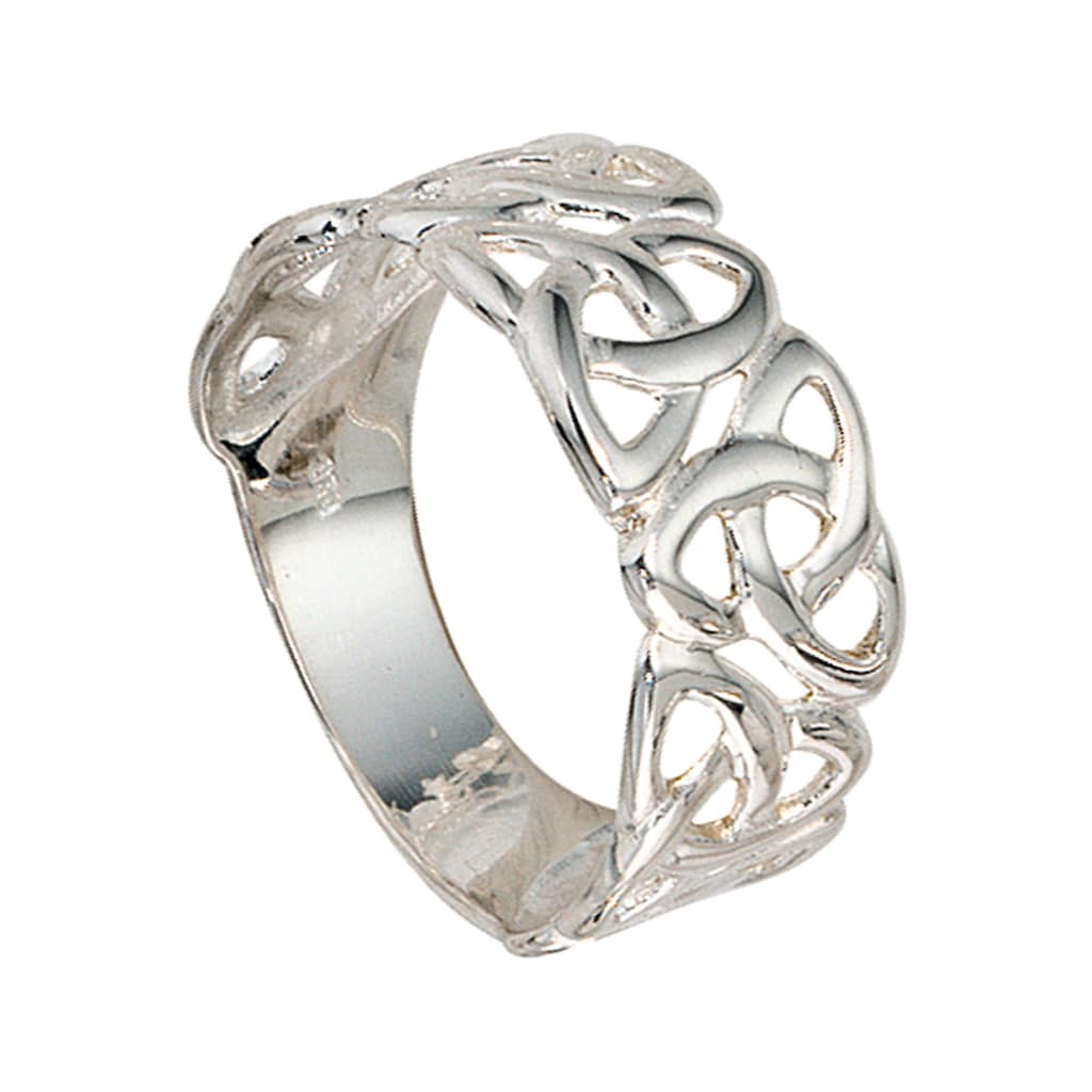 JOBO Silberring »Ring breit« 925 Silber rhodiniert