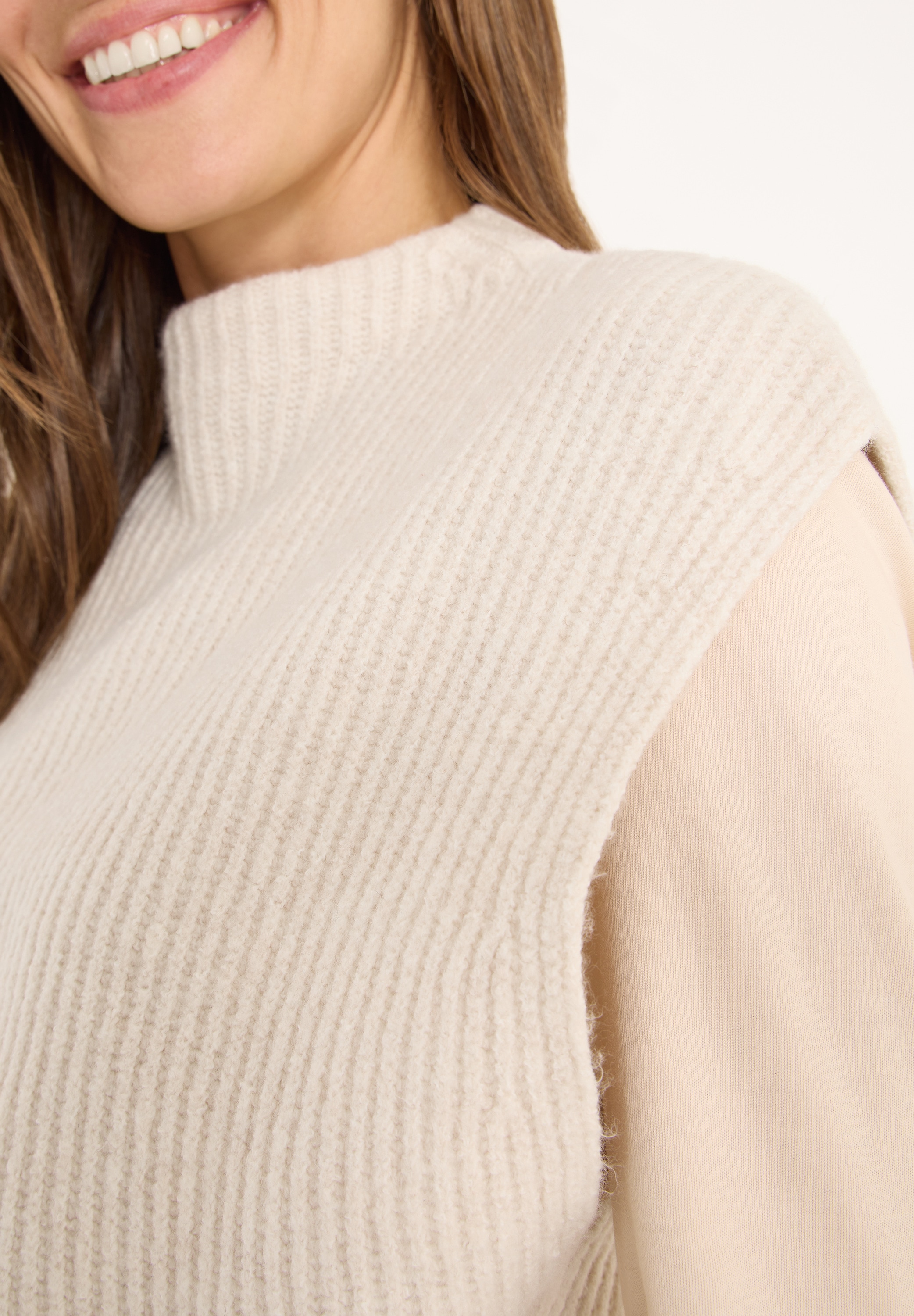 Cecil Pullunder mit Zopfmuster-Detail