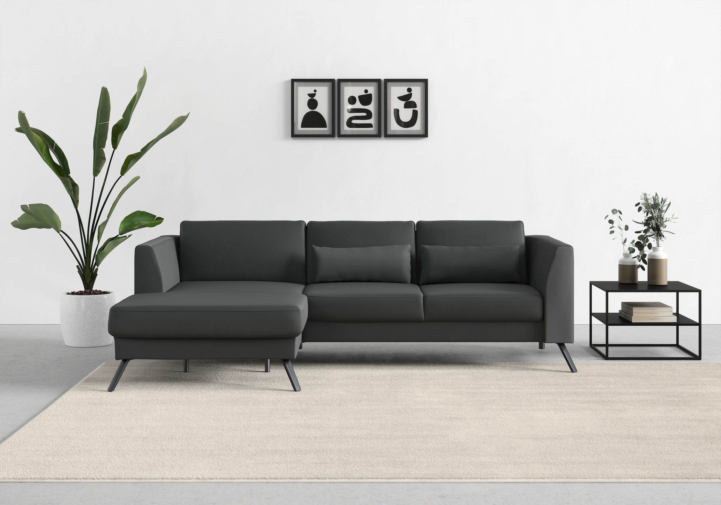 sit&more Ecksofa Lindholm L-Form, mit Sitztiefenverstellung und Federkern günstig online kaufen