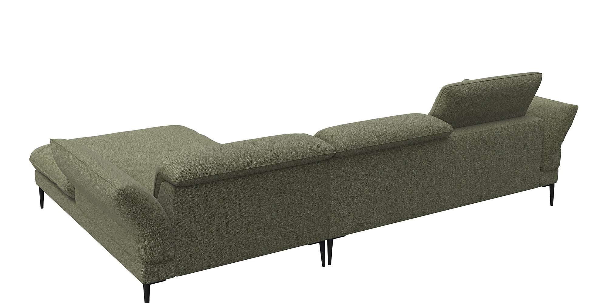 FLEXLUX Ecksofa »Salino, Funktionssofa mit Recamiere, Relaxsofa, Ecksofa«, Sofa mit Arm- und Kopfteil-Verstellungen, Kaltschaum & Stahl-Wellen