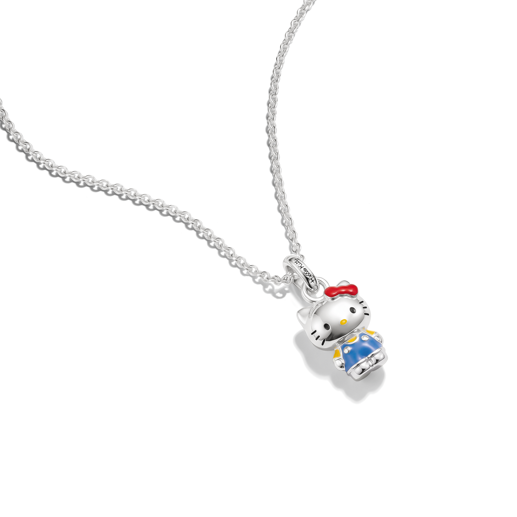 THOMAS SABO Kette mit Anhänger »THOMAS SABO ♡ Hello Kitty Kette klassisch blau« Emaille
