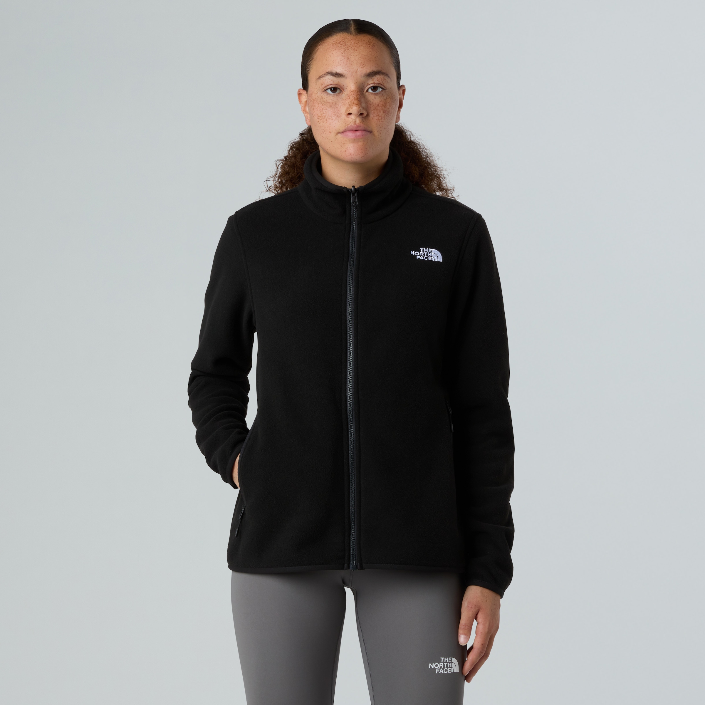 THE NORTH FACE Damen Fleecejacke "W GLACIER FLEECE JACKET", schwarz, Gr. L, Obermaterial: 100% Polyester, Jacken, für Erwachsene,