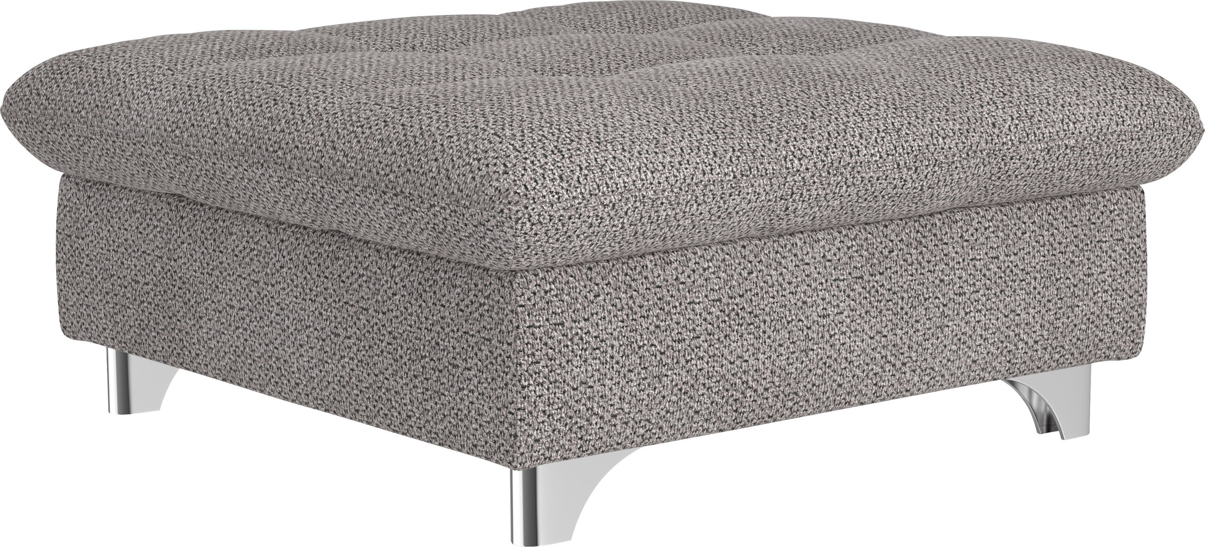 Hocker COTTA, grau, Wohnzimmer, Hocker, "Gemini, B: 108 cm", mit Metallfüße