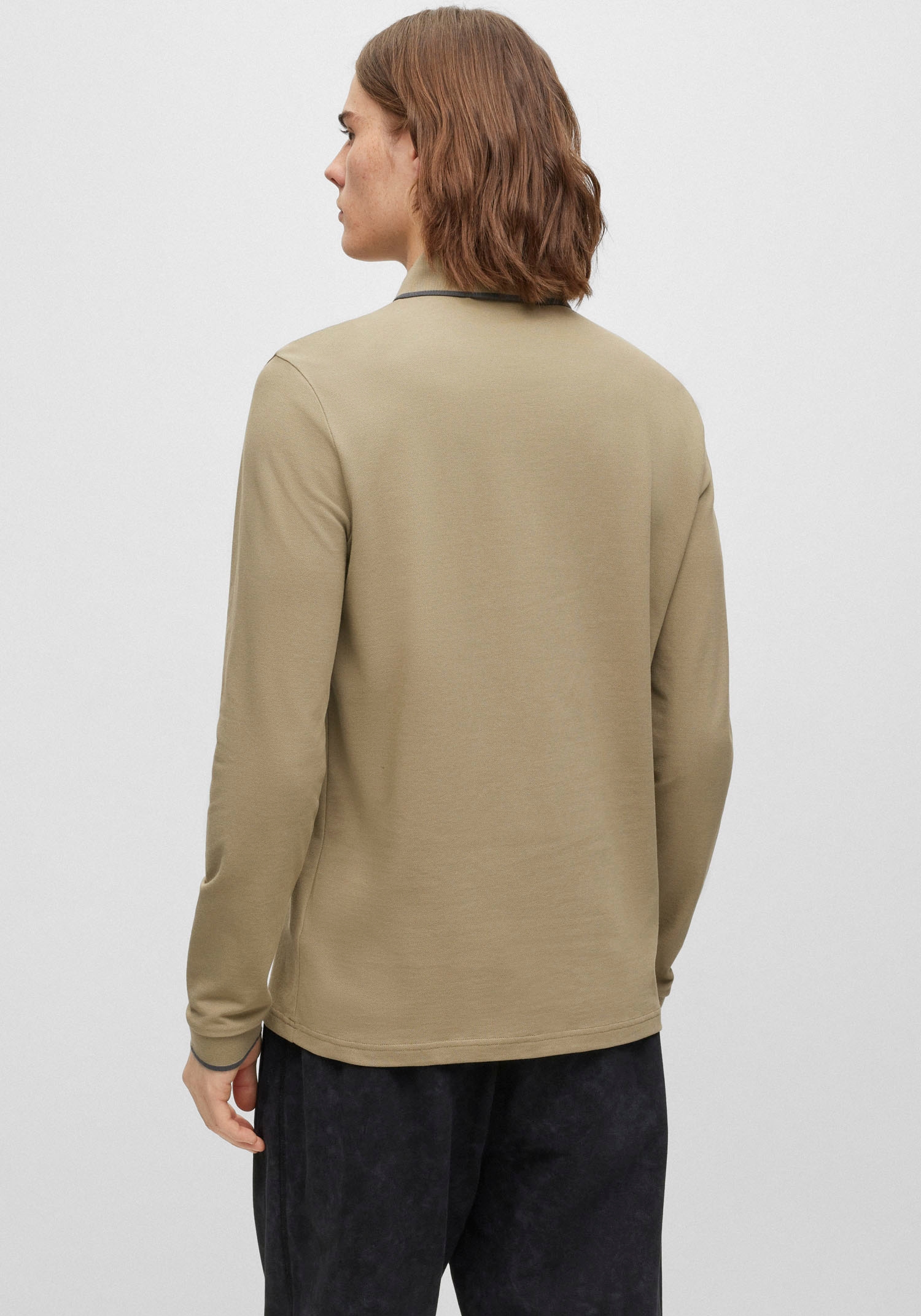 BOSS ORANGE Poloshirt »Passertiplong«, in bestellen BAUR Baumwollqualität feiner | ▷
