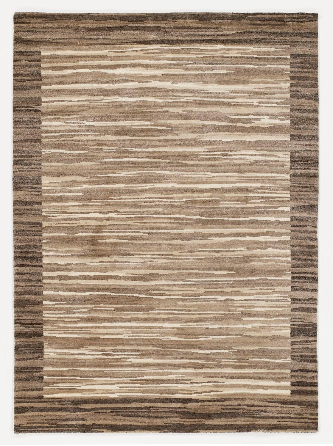 Orientteppich OCI DIE TEPPICHMARKE "Award Nami" Gr. 33, beige (natur), B:250cm H:6mm L:300cm, Viskose, Wolle, Teppiche, handgeknüpft, echter Nepal Teppich, Wolle,Wohnzimmer