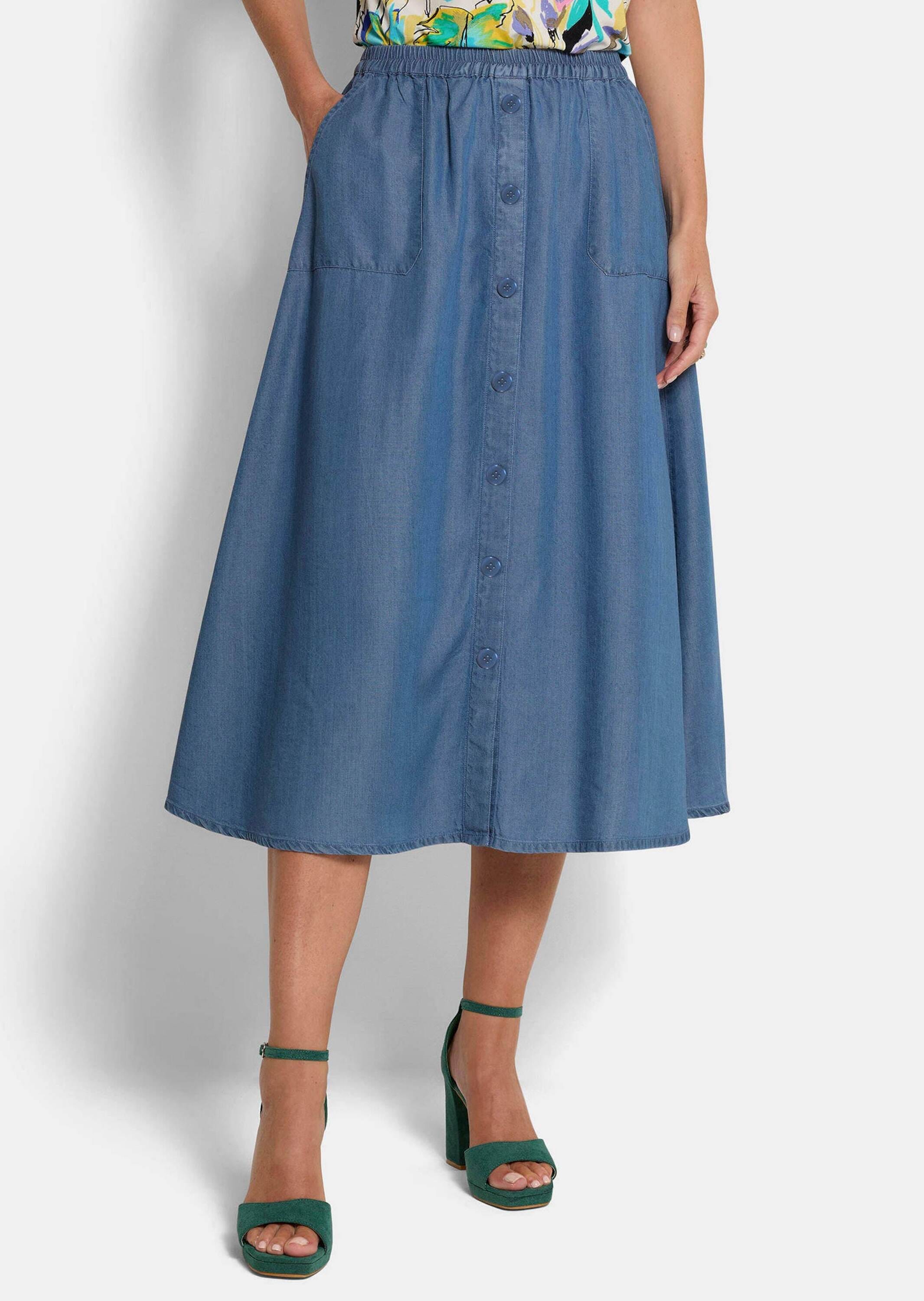 GOLDNER Schlupfrock »Leichter Tencel-Rock mit Taschen«