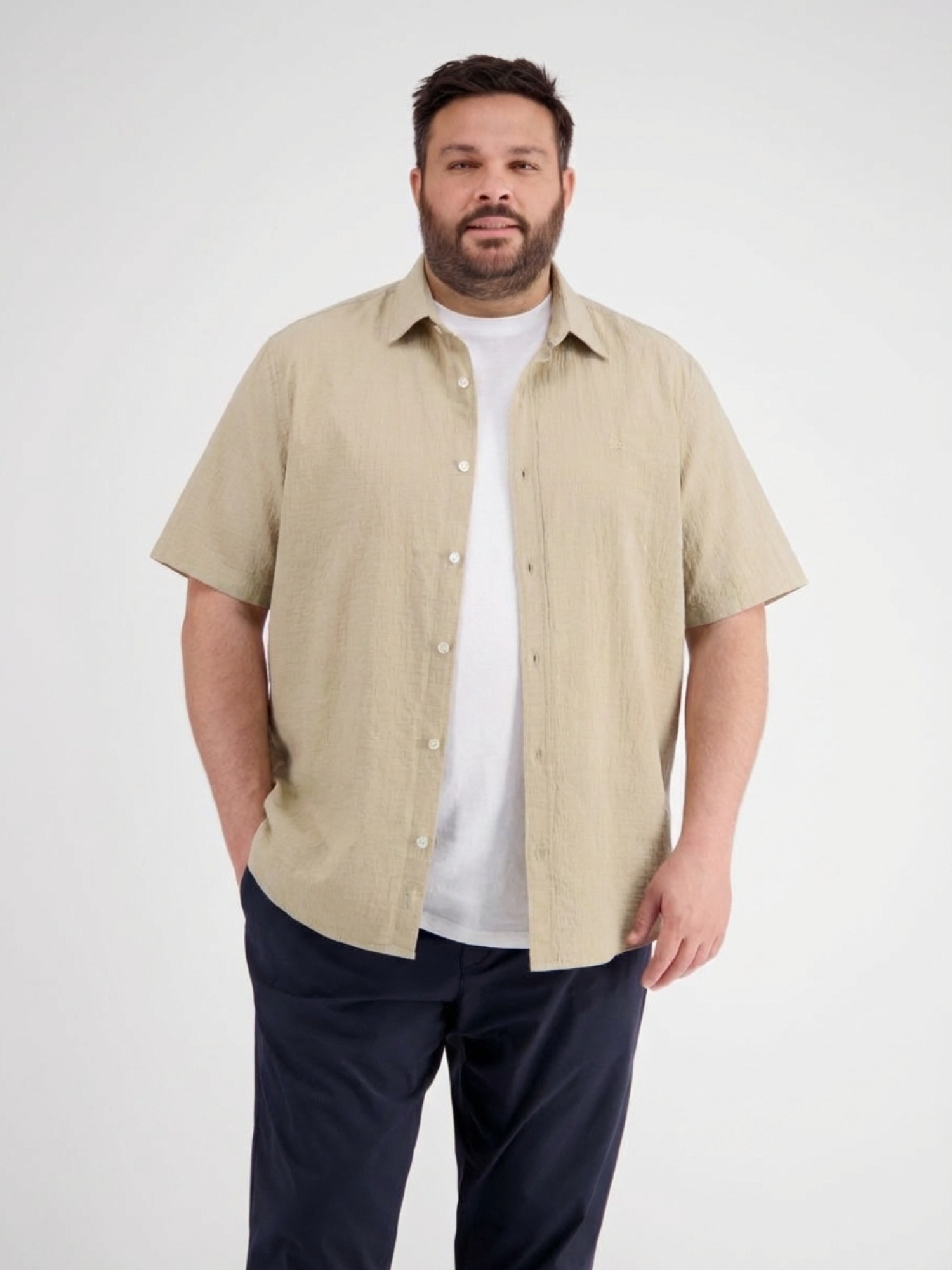 Lerros LKZ10405 Short Sleeve Shirt Beige 4XL 3