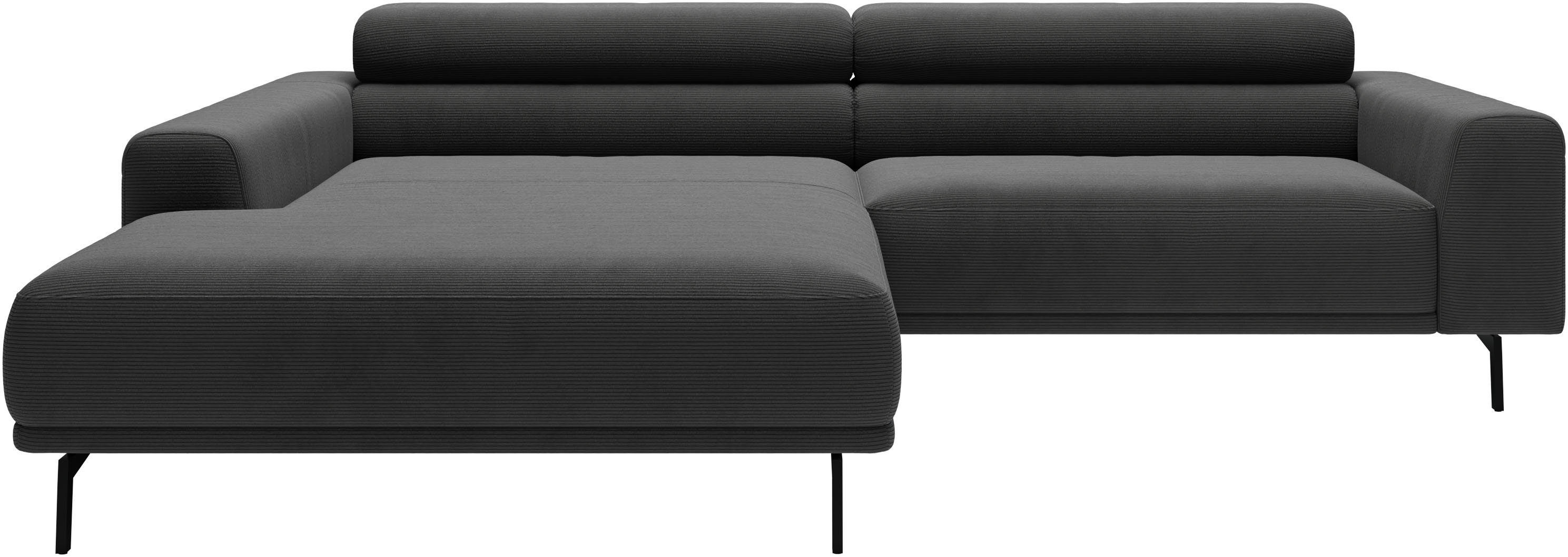 SCHÖNER WOHNEN-Kollektion "Tossa, Modernes Design trifft smarte Funktione, Breite 258 cm" Motorischer Sitzvorzug, Kopfteil-Funktion & Saugroboter-Höhe