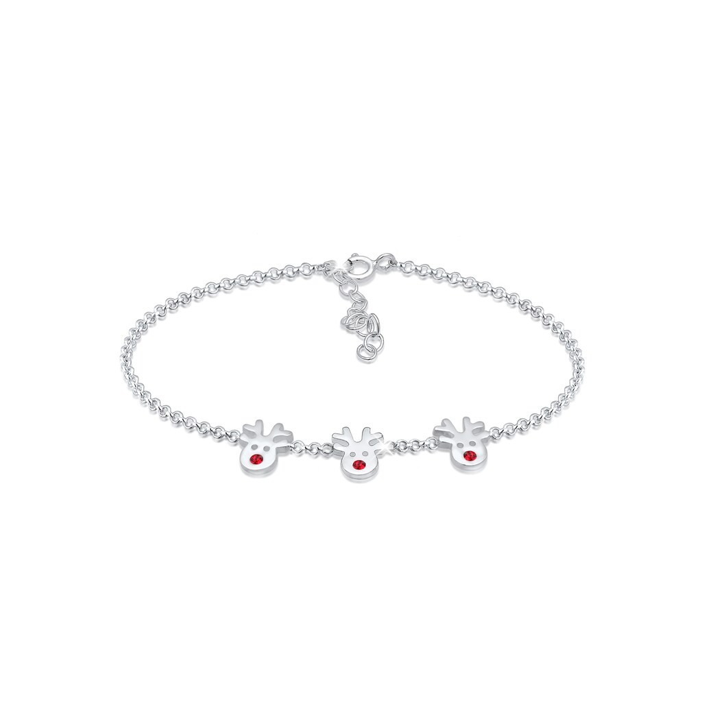 Elli Armband »Kinder Rentier Kristalle 925er Silber«