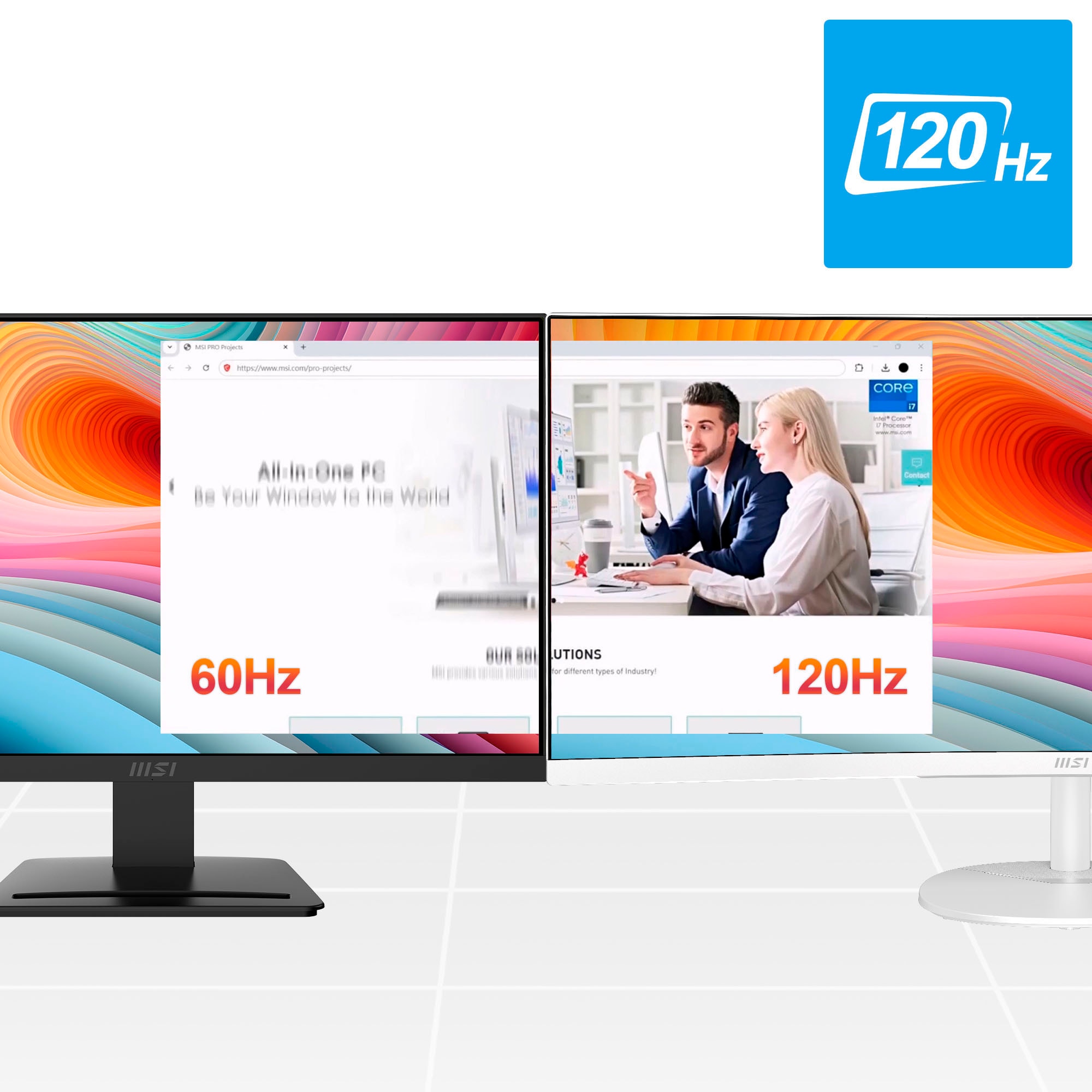 MSI LCD-Monitor »PRO MP341CQW E12« 86,4 cm/34 ″  3440 x 1440 px UWQHD 1 Reaktionszeit 120 Hz neigbar, 3 Jahre Herstellergarantie