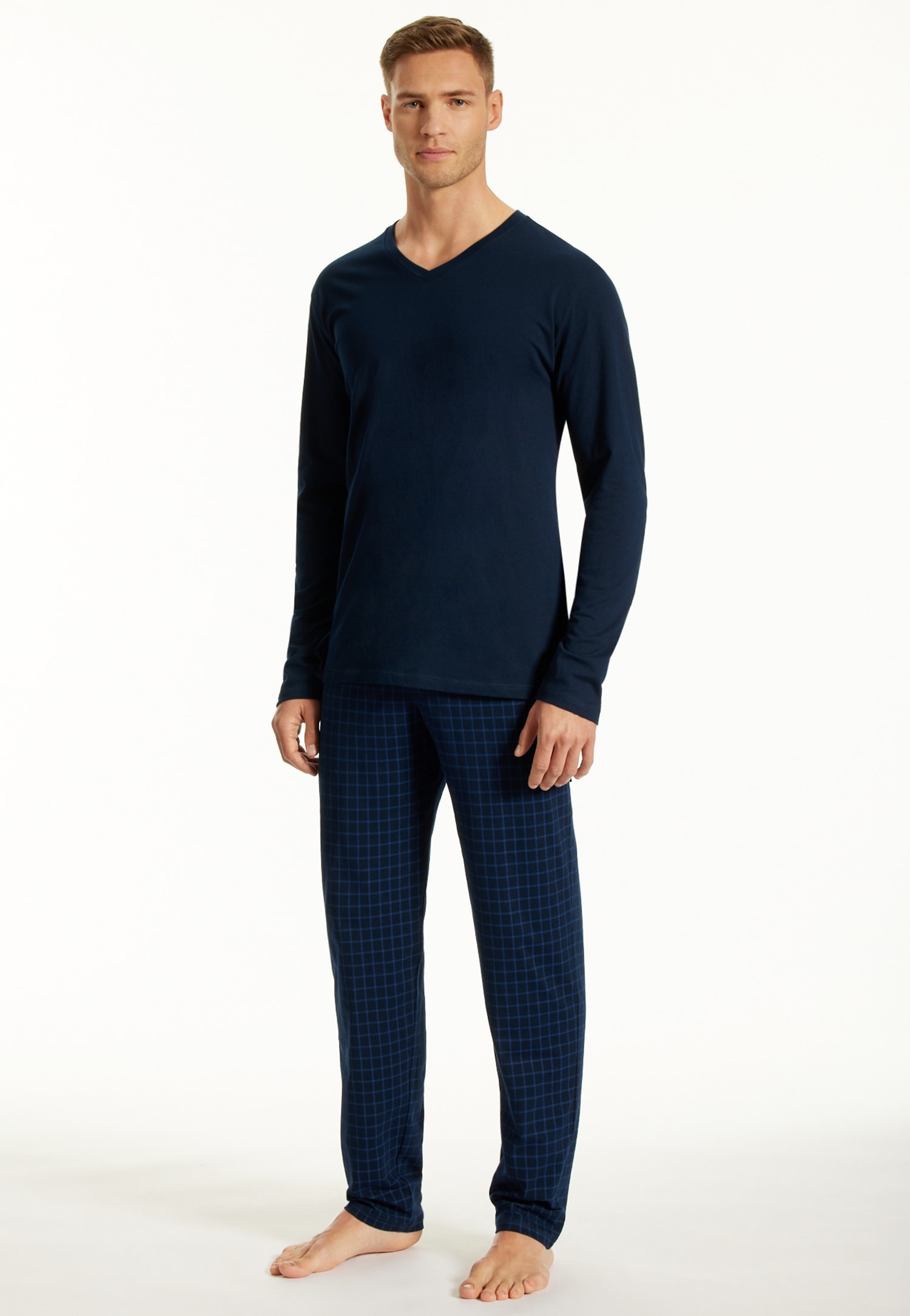 uncover by SCHIESSER Schlafanzug "UNCOVER Nightwear", (2 tlg.), Single Jers günstig online kaufen