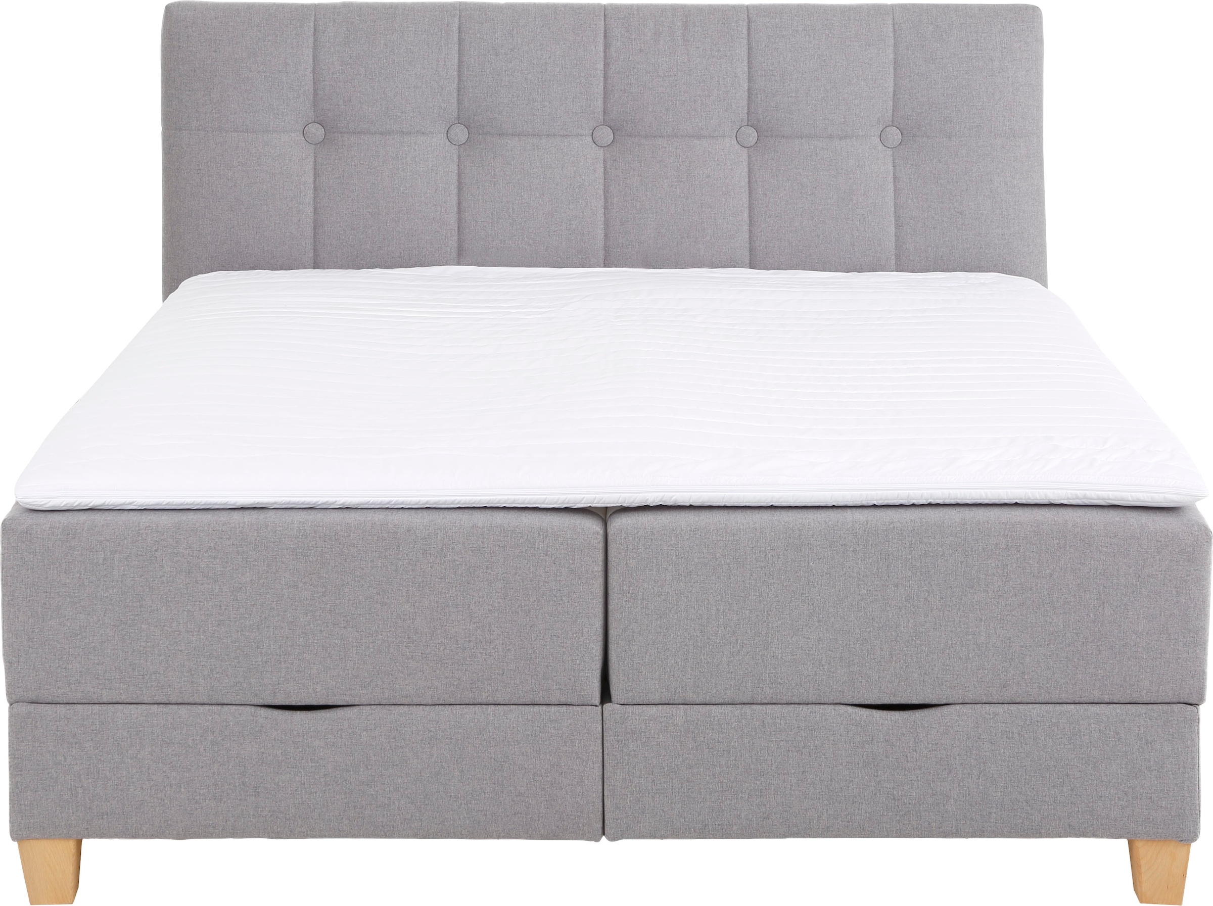 Home affaire Boxbett »Lonrai«, in H2,H3 & H4 und XXL - Überlänge 220cm wählbar, inkl. Topper