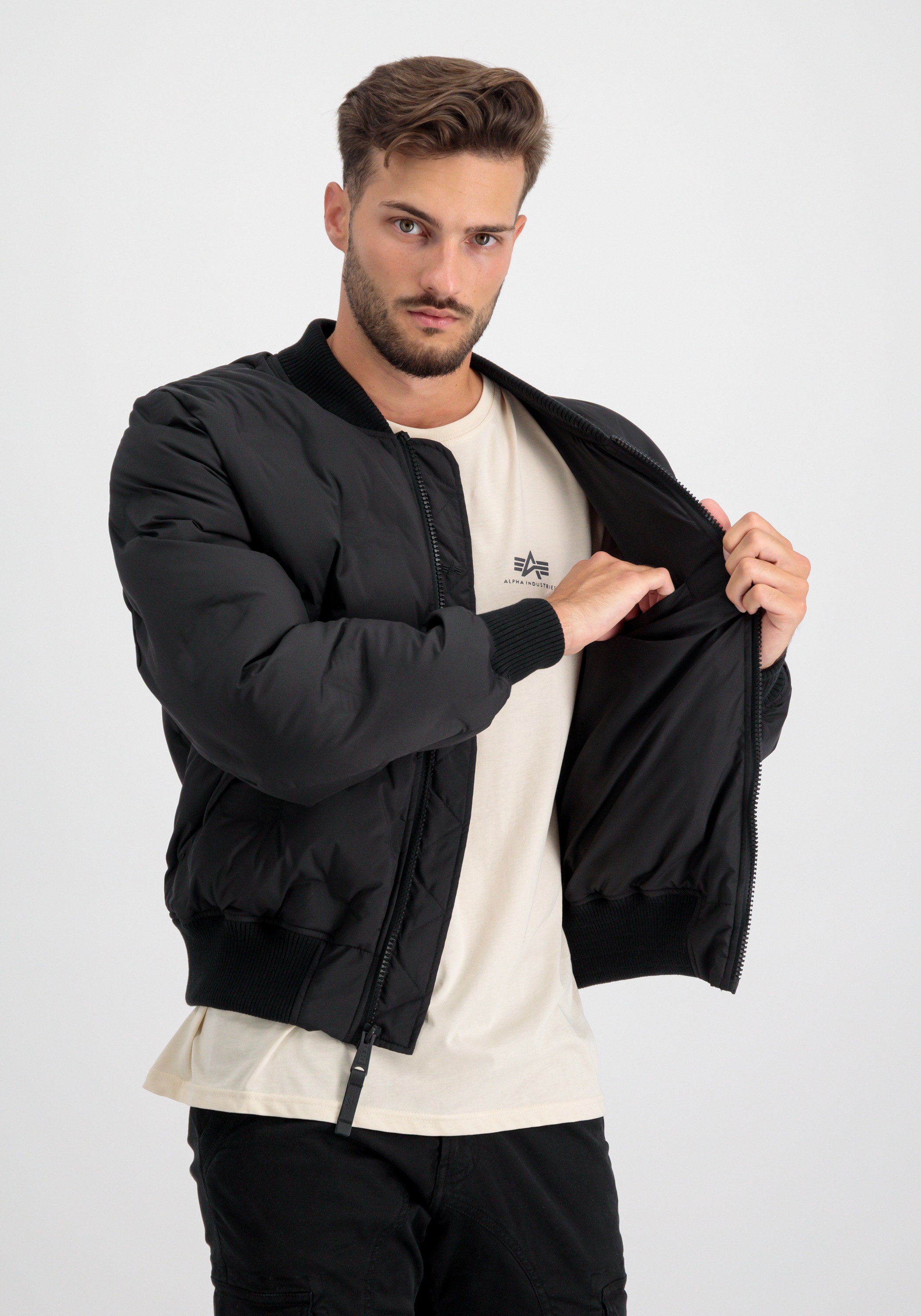 Alpha Industries Winterjacke "MA-1 Emb. Logo Puffer" günstig online kaufen
