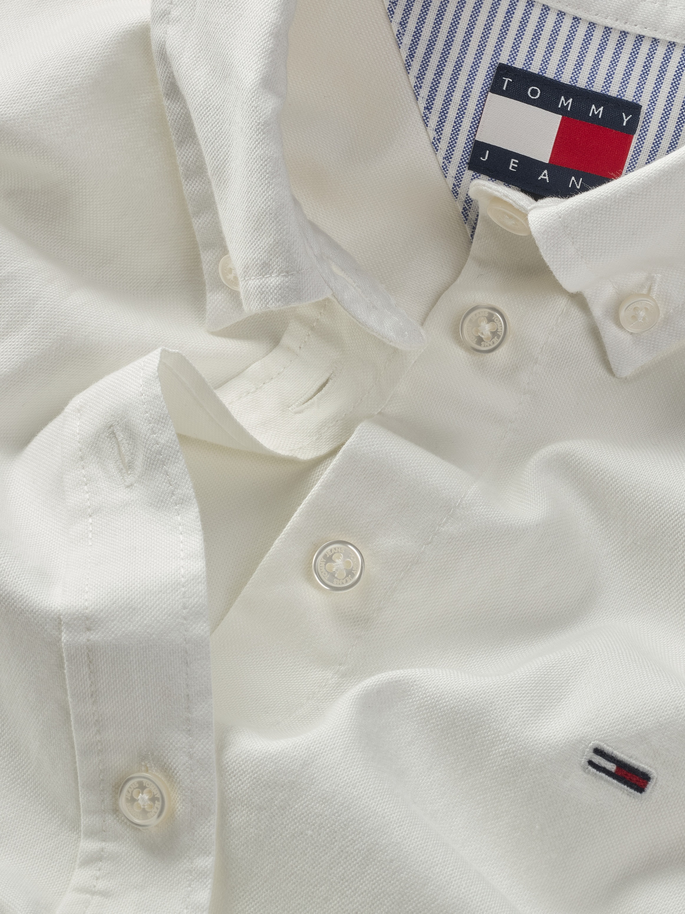 Tommy Jeans Hemdbluse »TJW REG OXFORD SHIRT«, mit Logostickerei