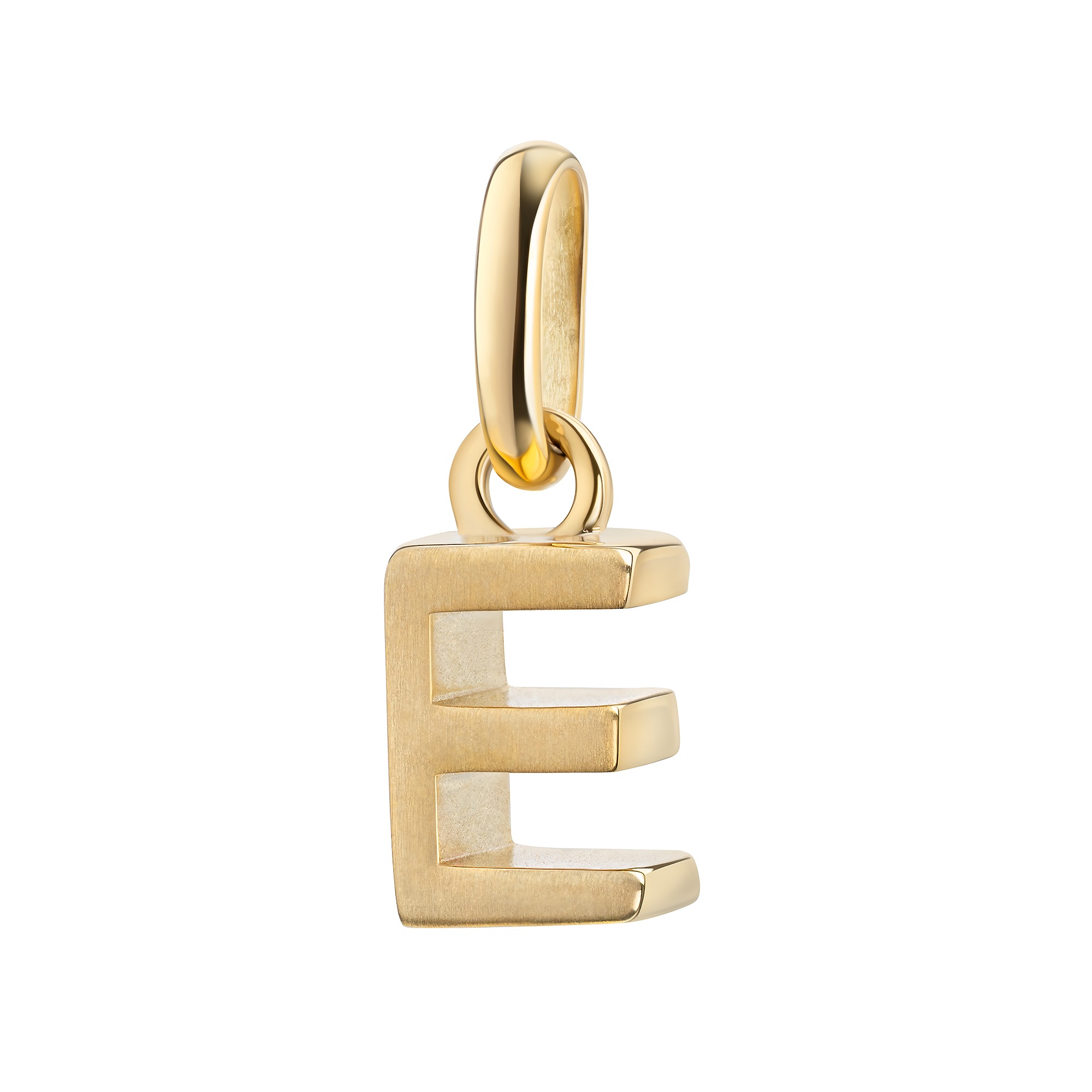 FIRETTI Damen Kettenanhänger "Schmuck Geschenk Gold 333 Halsschmuck Anhänger Buchstabe Alphabet", E, Gelbgold 333, 0,83 ggelbgoldfarben, Gelbgold