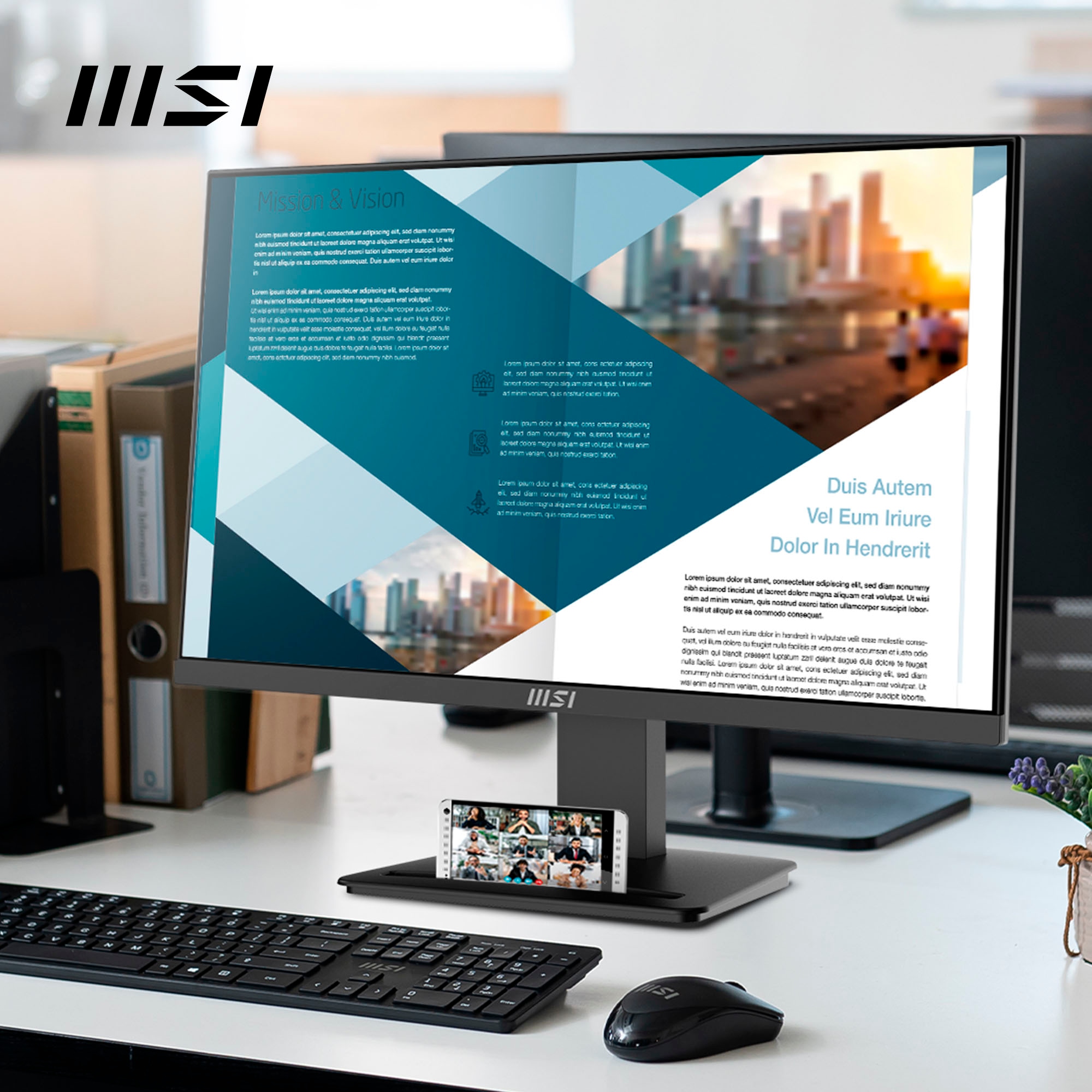 MSI LED-Monitor »PRO MP2412«, 60 cm/24 Zoll, 1920 x 1080 px, Full HD, 1 ms Reaktionszeit, 100 Hz