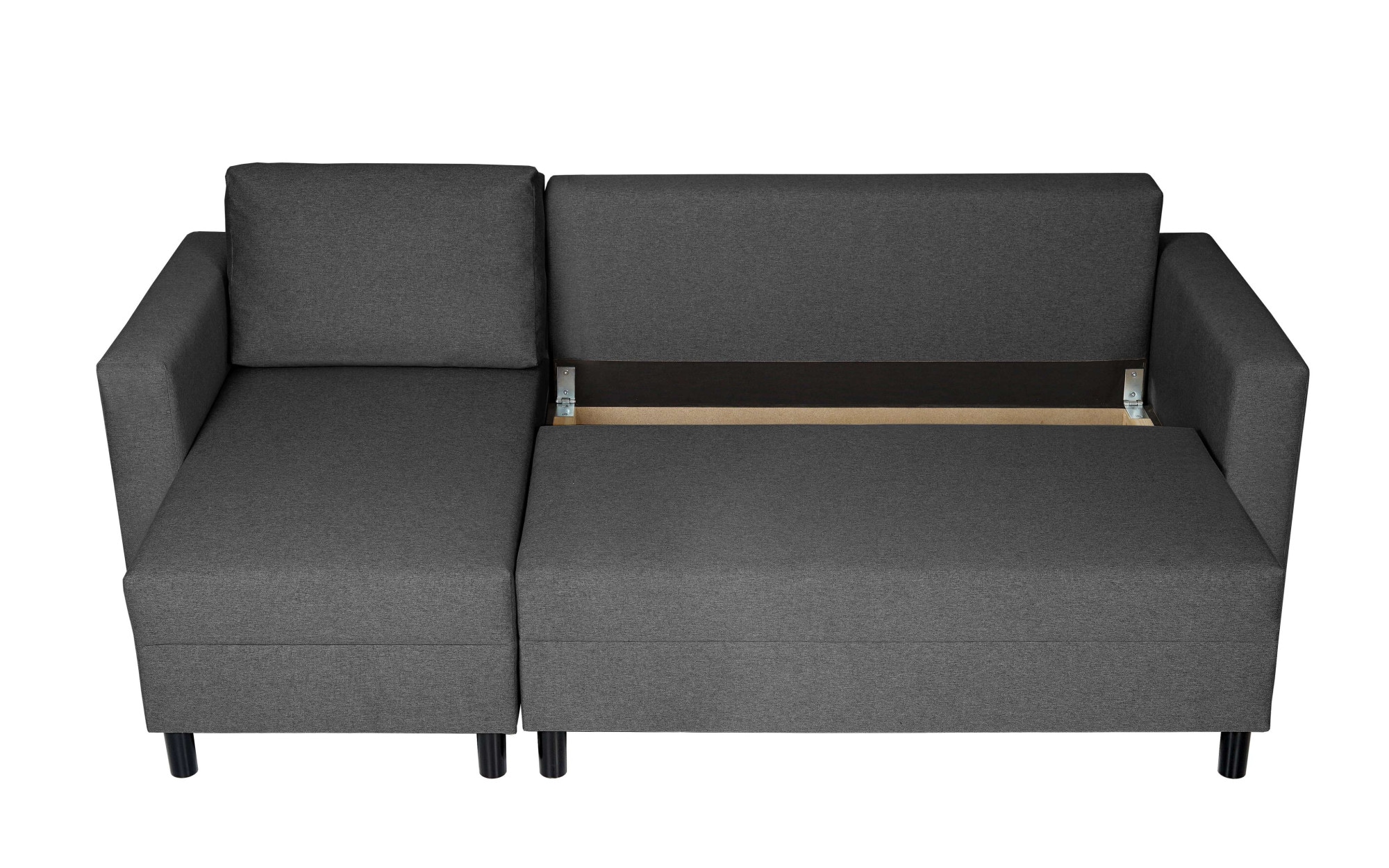 INOSIGN Ecksofa »GLENOE Schlafsofa mit Bettkasten, Recamiere beidseitig montierbar«, L-Form, Maße B/T/H: 230/135/84,5 cm, Velvet & Struktur weich