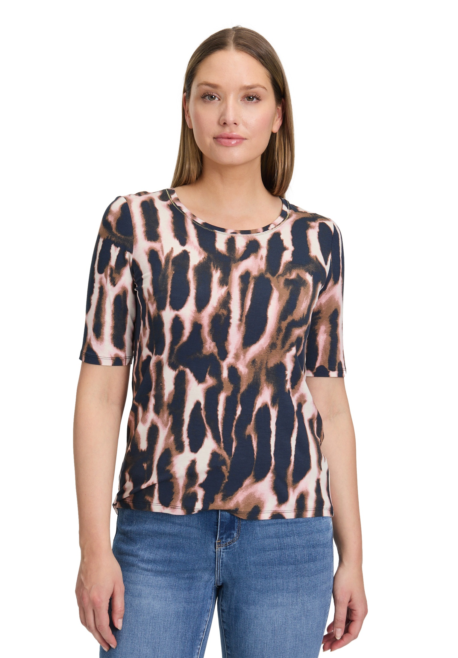 Betty Barclay Kurzarmshirt "Betty Barclay Damen Printshirt mit Rundhalsauss günstig online kaufen