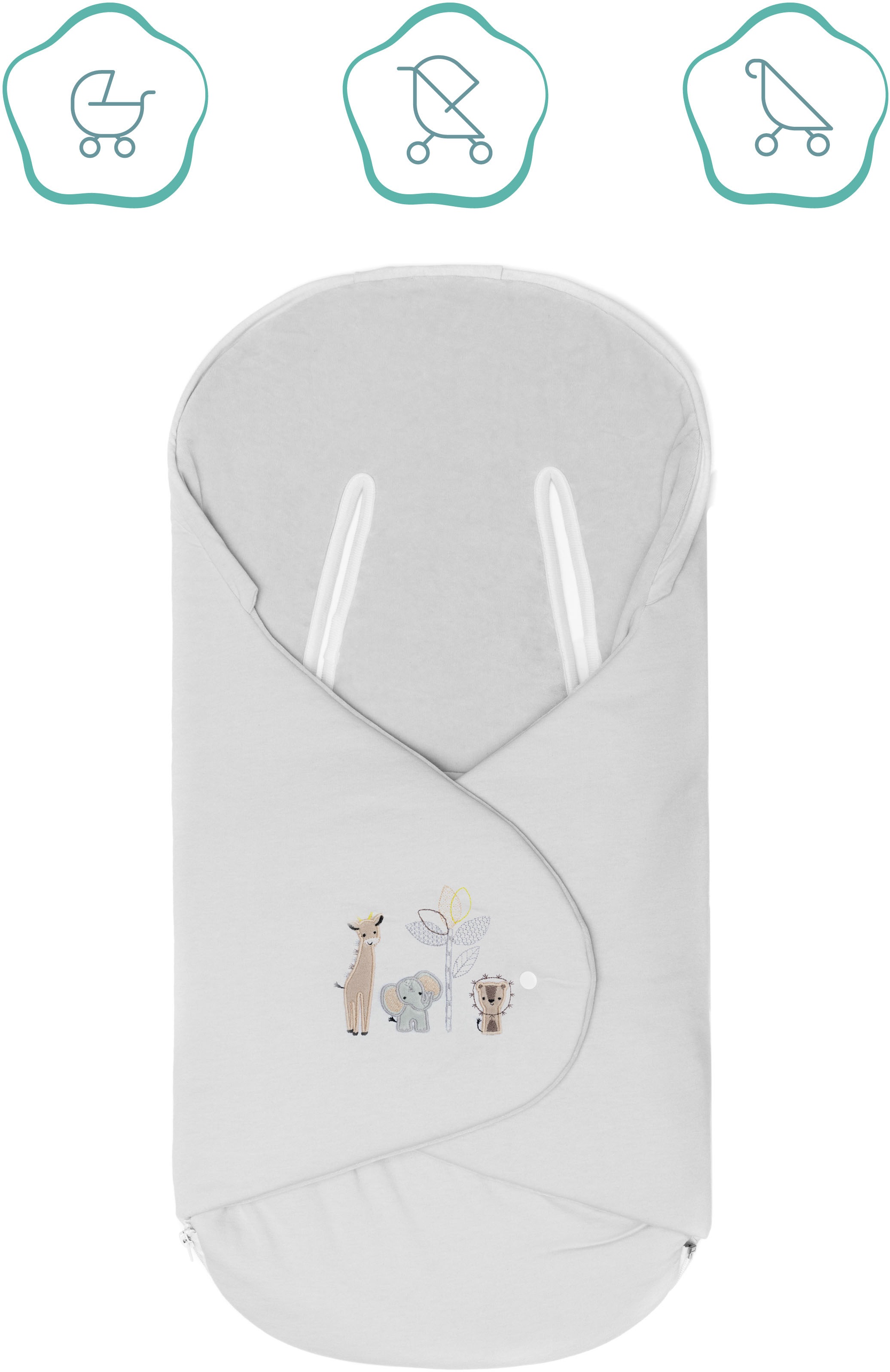 Fillikid Einschlagdecke »Filliwrap, Safari taupe«