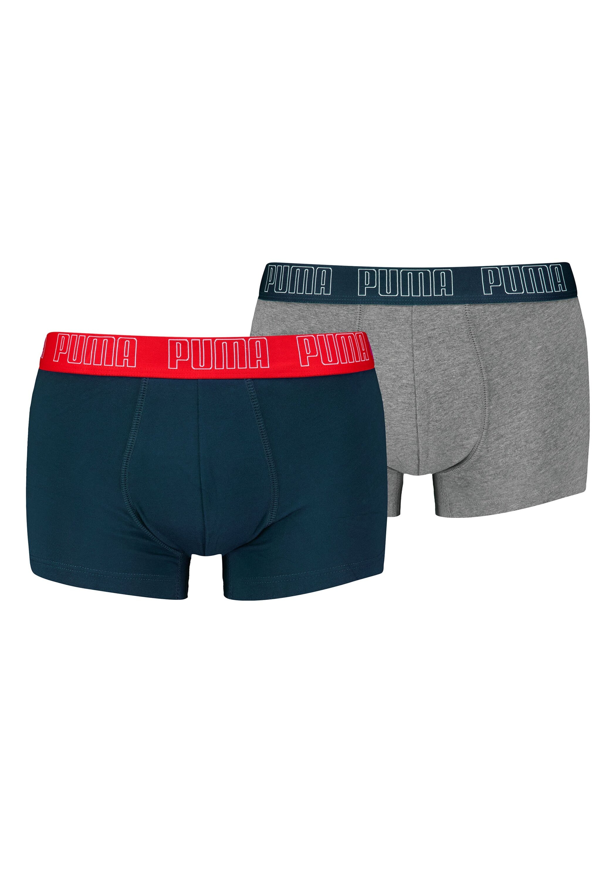 PUMA Herren Boxershorts "Boxershort 2er Pack", Gr. XL, blau, Obermaterial: 95% Baumwolle CO. 5% Elasthan EL., Unterhosen