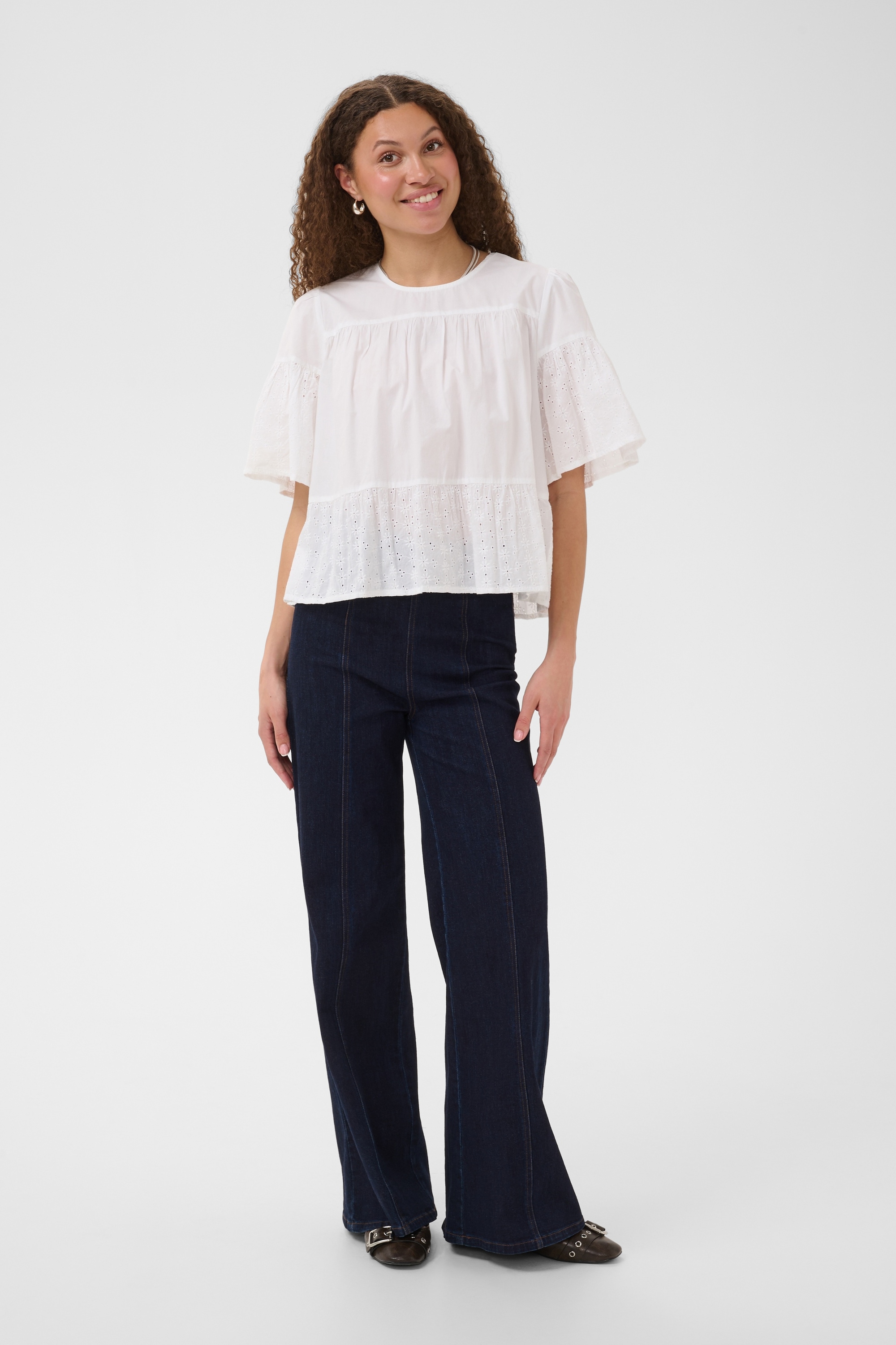 Saint Tropez Kurzarmbluse »Kurzarm-Bluse SuzannetSZ«