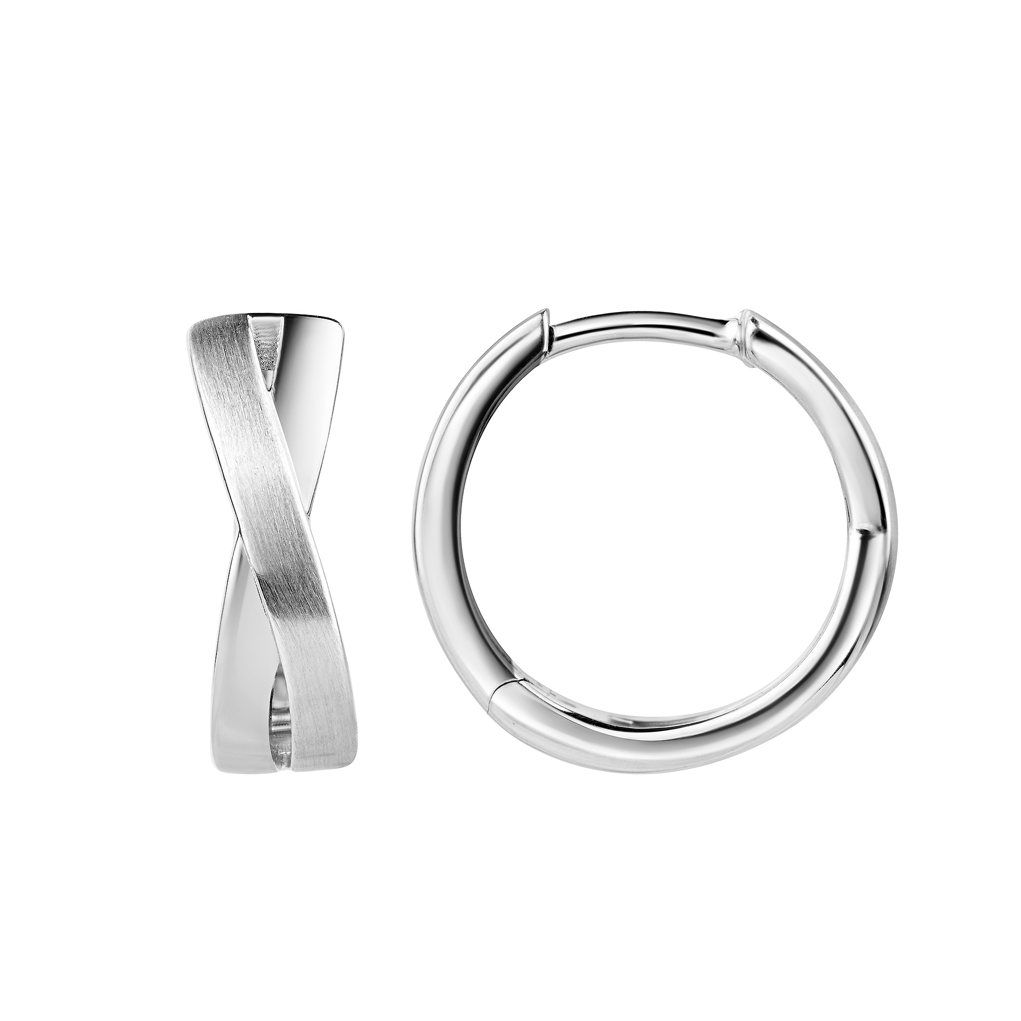 Firetti Paar Creolen »Schmuck Geschenk Silber 925 Ohrschmuck Ohrringe X Form«