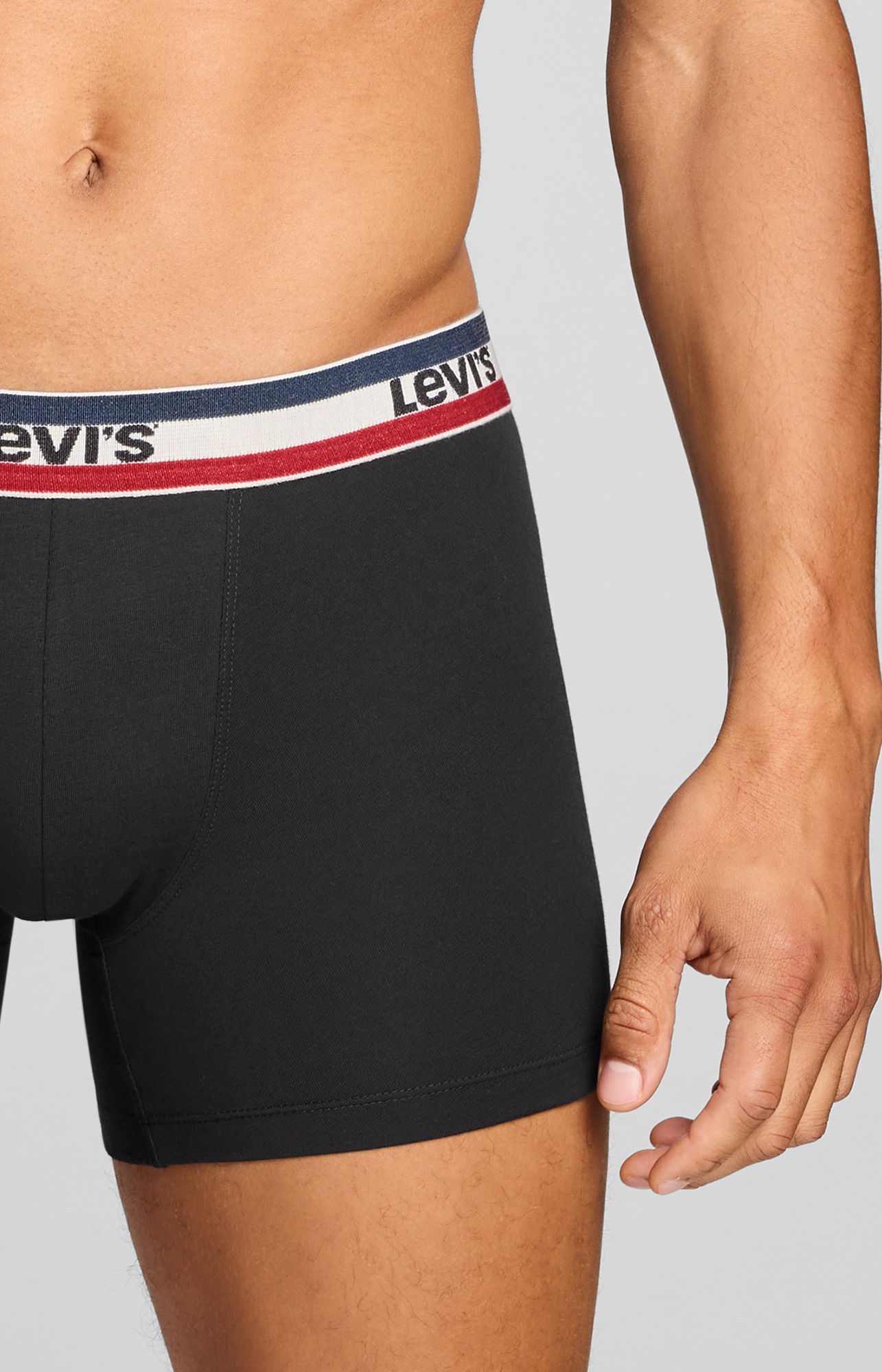 Levi's® Boxershorts »LEVIS MEN REPEAT SPW LOGO BOXER BRIEF« ohne Eingriff, elastischer Logobund, Baumwoll-Mix