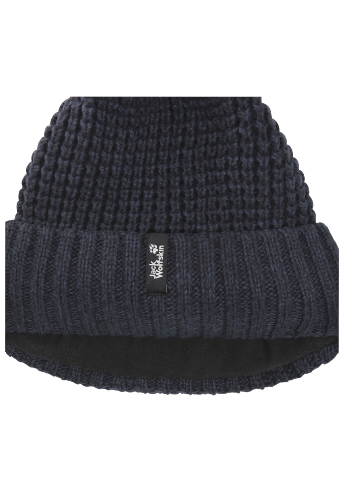 Jack Wolfskin Beanie »MEDLEY KNIT BEANIE W« Bommelmütze, warm, mit Fleece-Futter